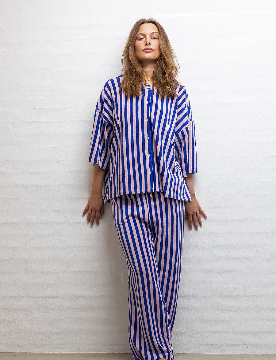 Bongusta - Naram Pants - pyjamahosen - dazzling blue & rose - 0
