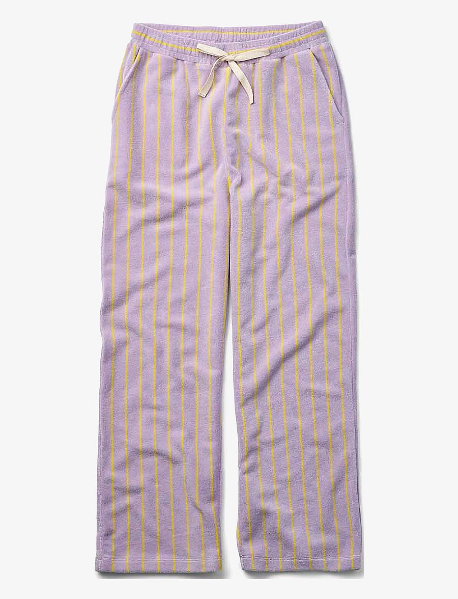 Bongusta - Naram Pants - pyjama pants - lilac & neon yellow - 1