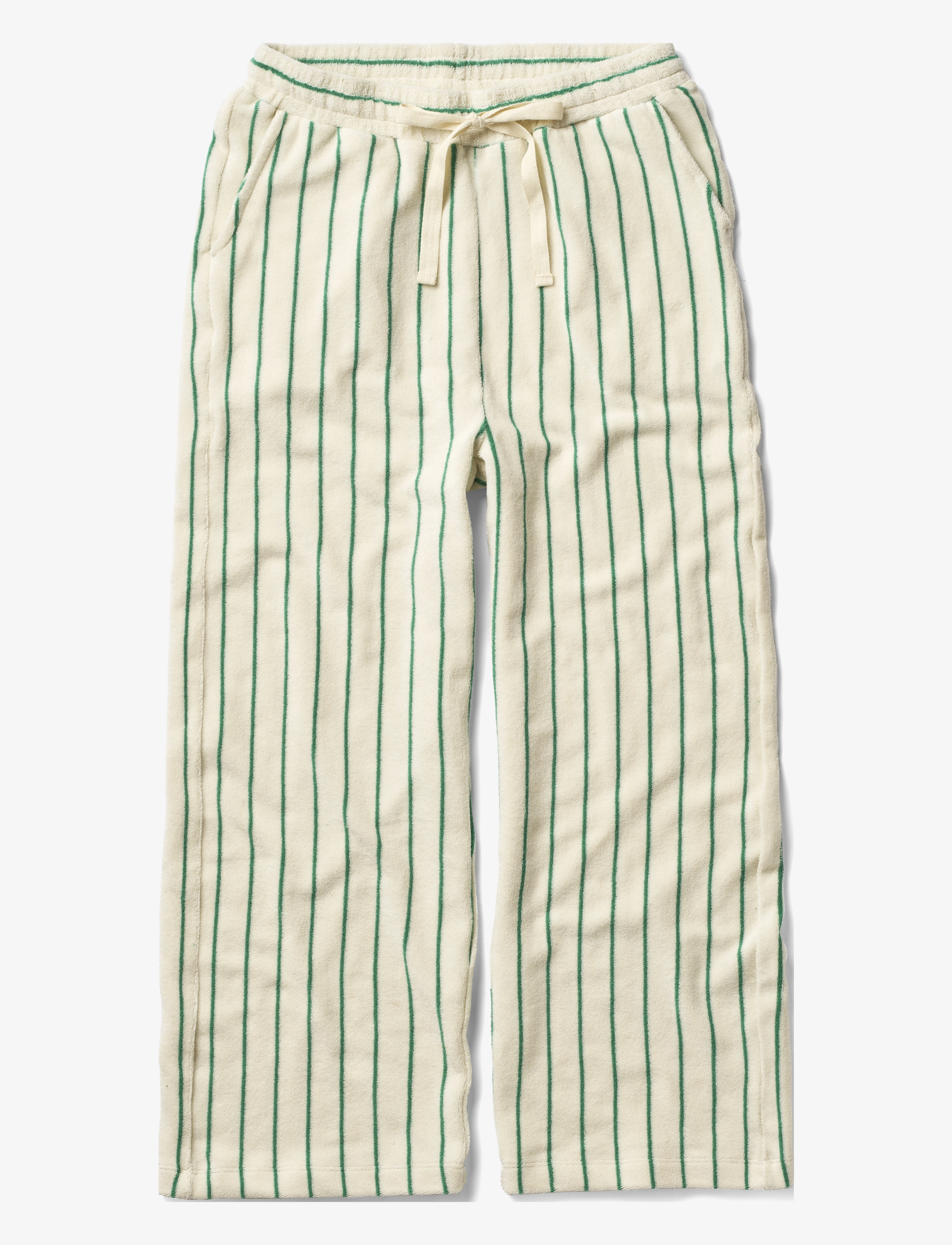 Bongusta Naram Pants - Náttbuxur - PURE WHITE & GRASS / white