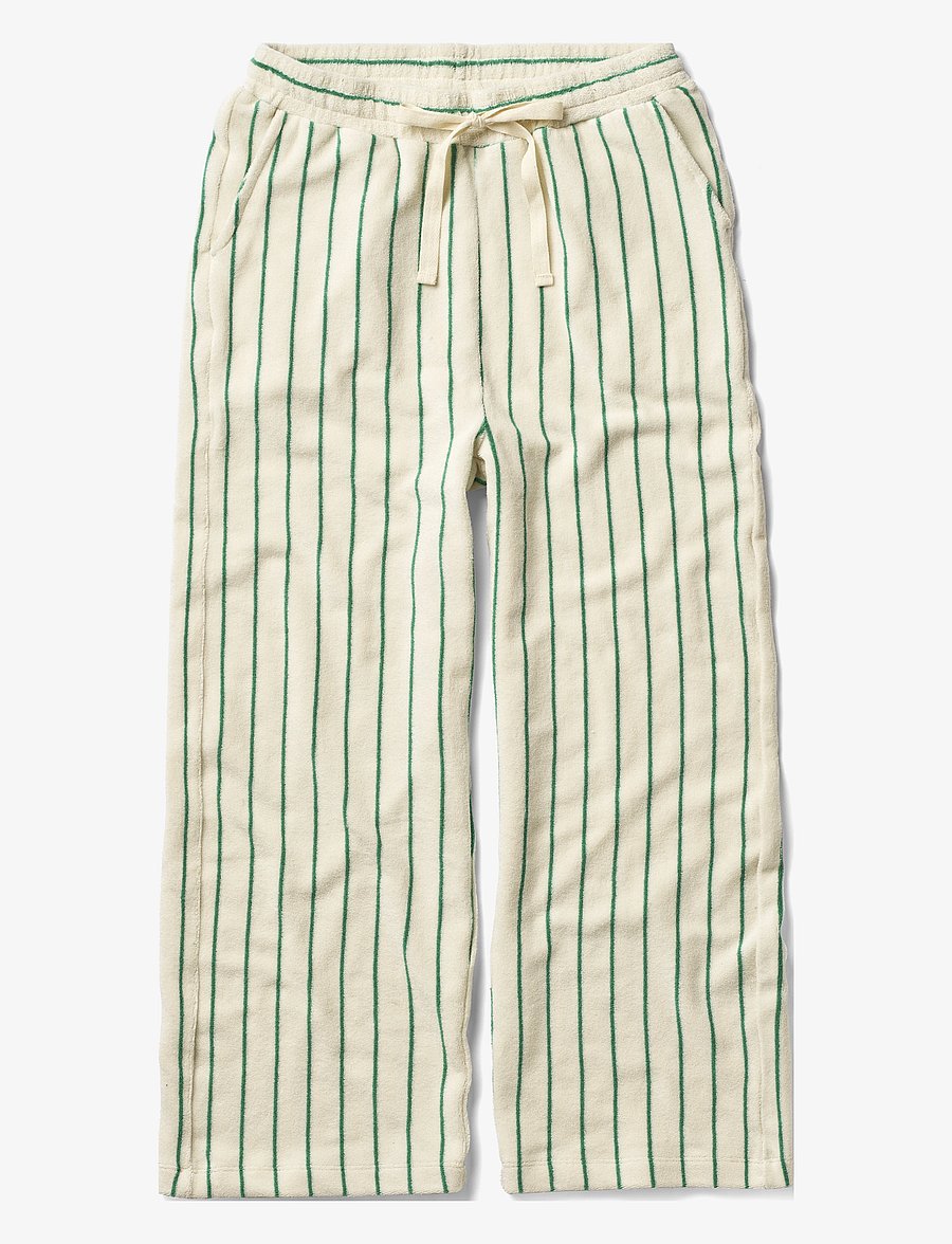 Bongusta - Naram Pants - pyjama pants - pure white & grass - 1