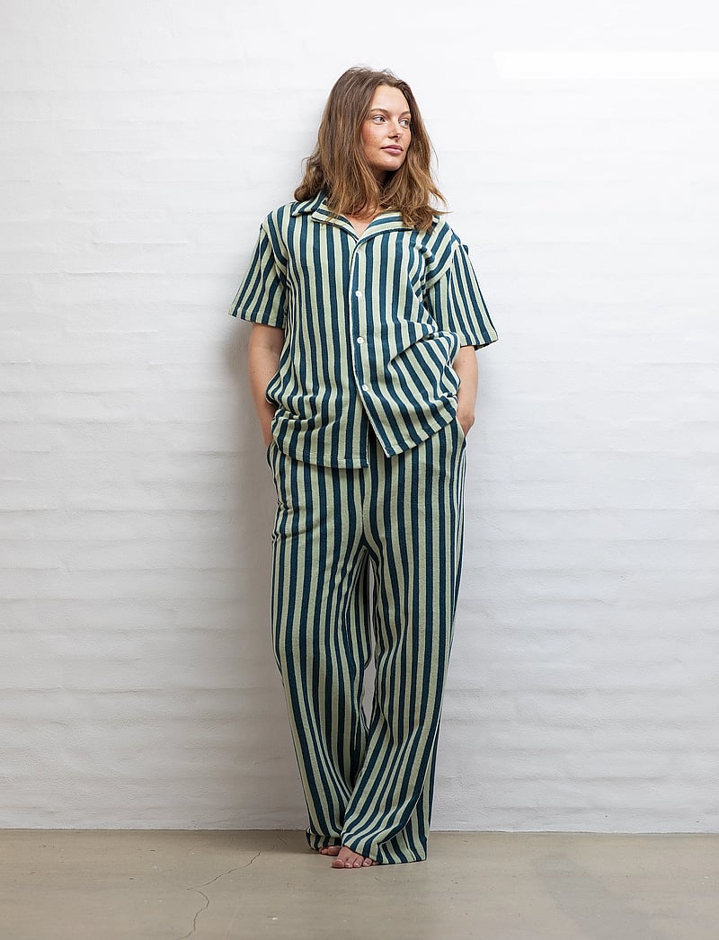 Bongusta - Naram Pants - pyjamasbyxor - sea foam & deep teal - 2