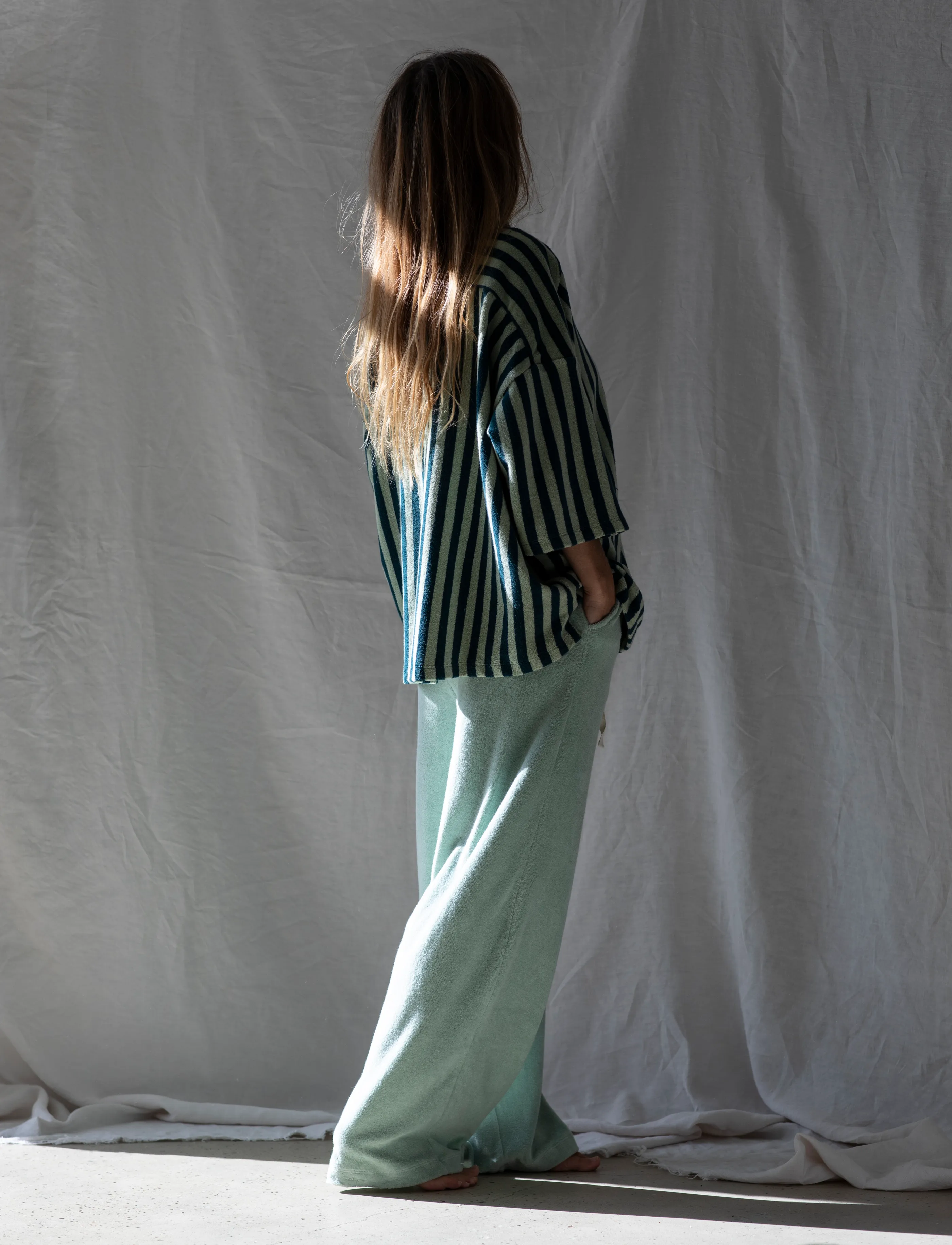 Bongusta - Naram Pants - pyjamahosen - silver sage - 2