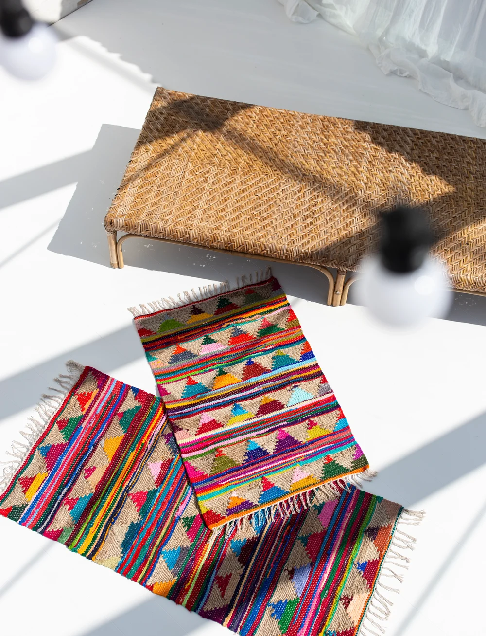 Bongusta - Pyramid Chindi Rug - baumwollteppiche & flickenteppich - multi - 1