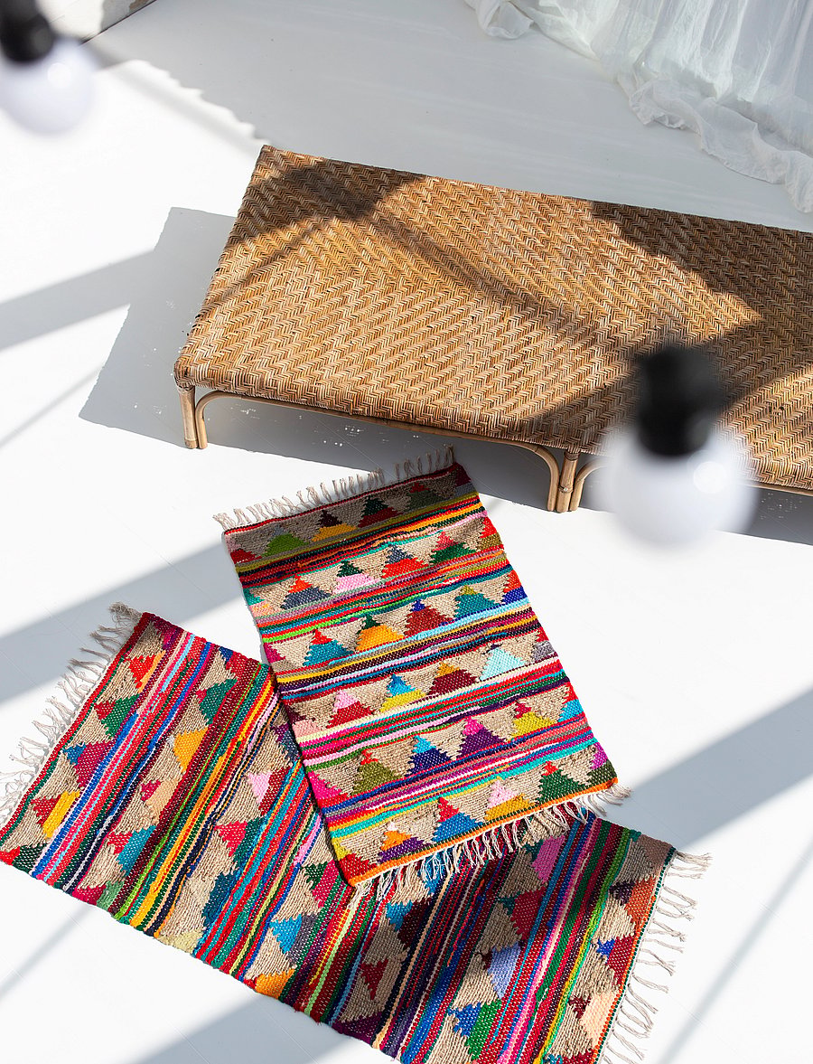Bongusta - Pyramid Chindi Rug - rechteckig teppiche - multi - 0