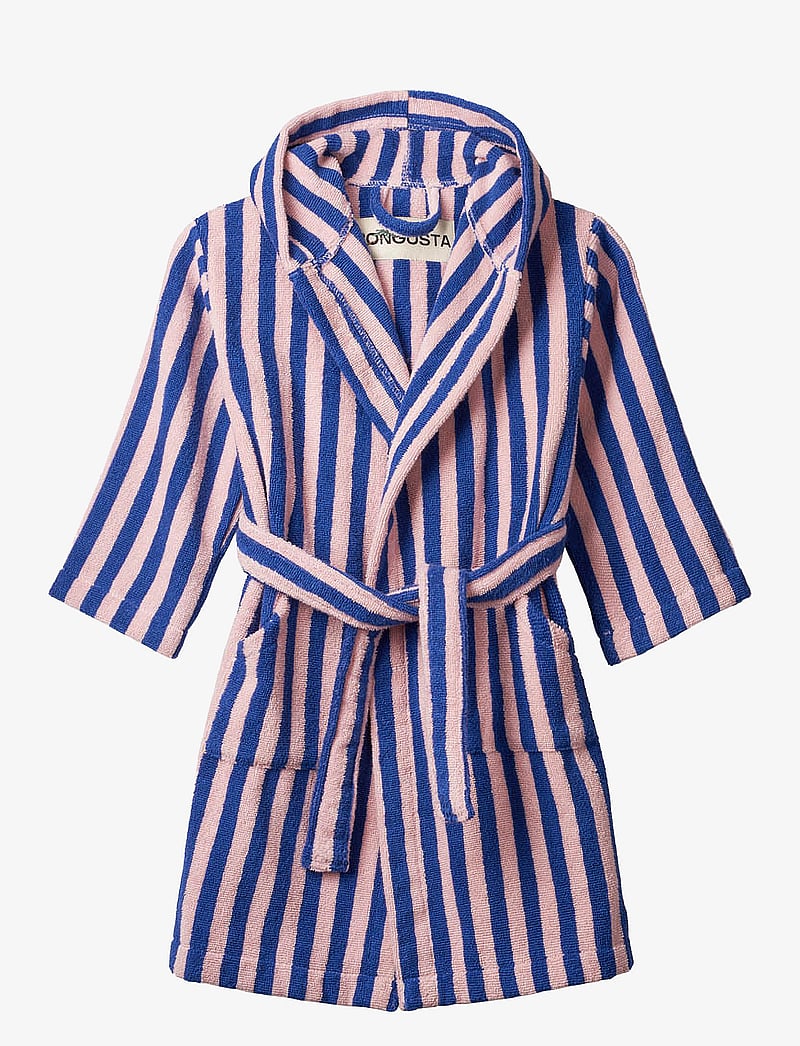 Bongusta - Naram Kids Bathrobe - morgonrockar - dazzling blue & rose - 1