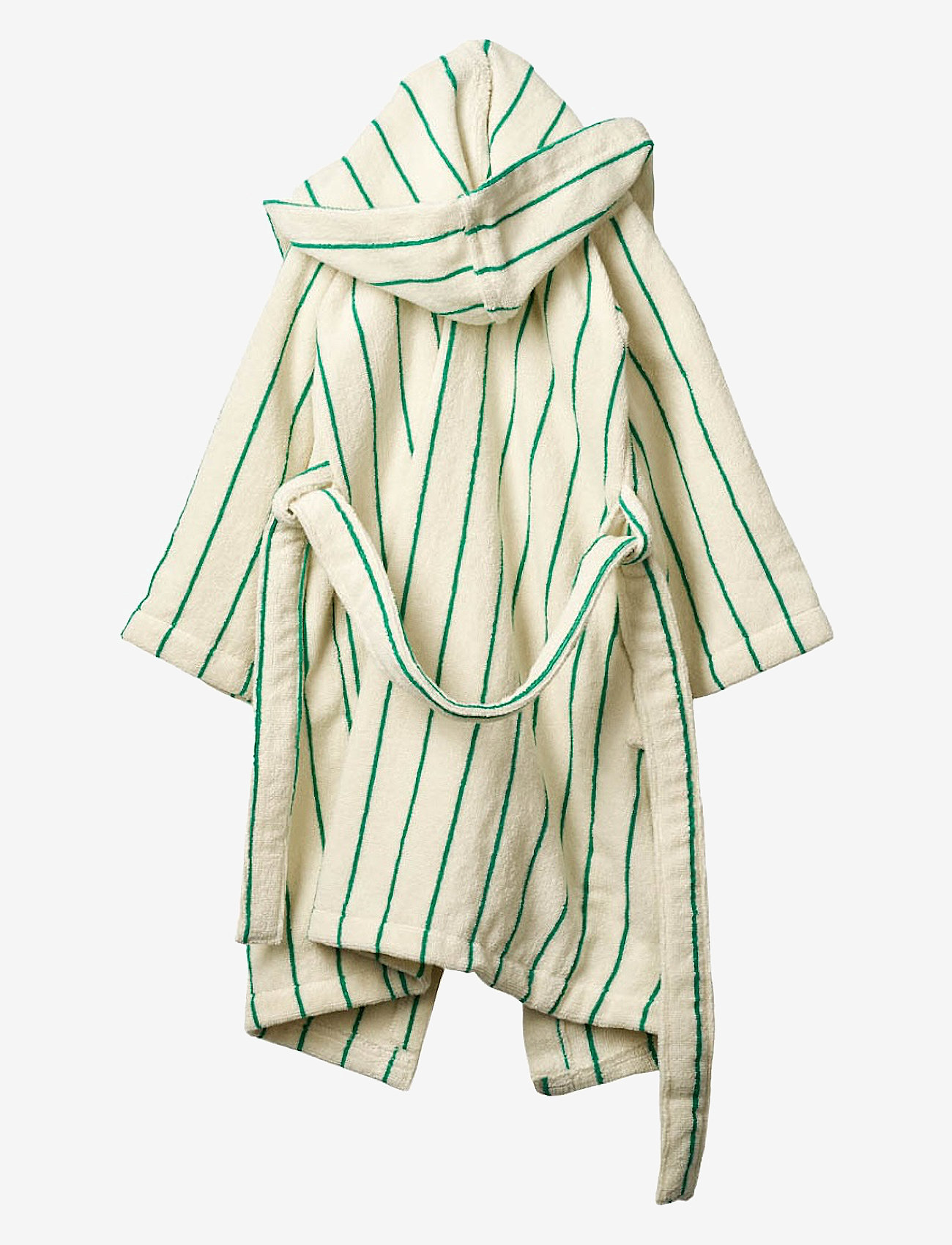 Bongusta - Naram Kids Bathrobe - bademäntel - pure white & grass - 1