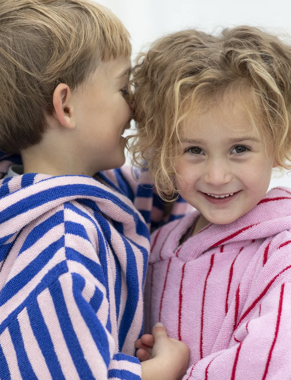 Bongusta - Naram Kids Poncho - badekåber - dazzling blue & rose - 3