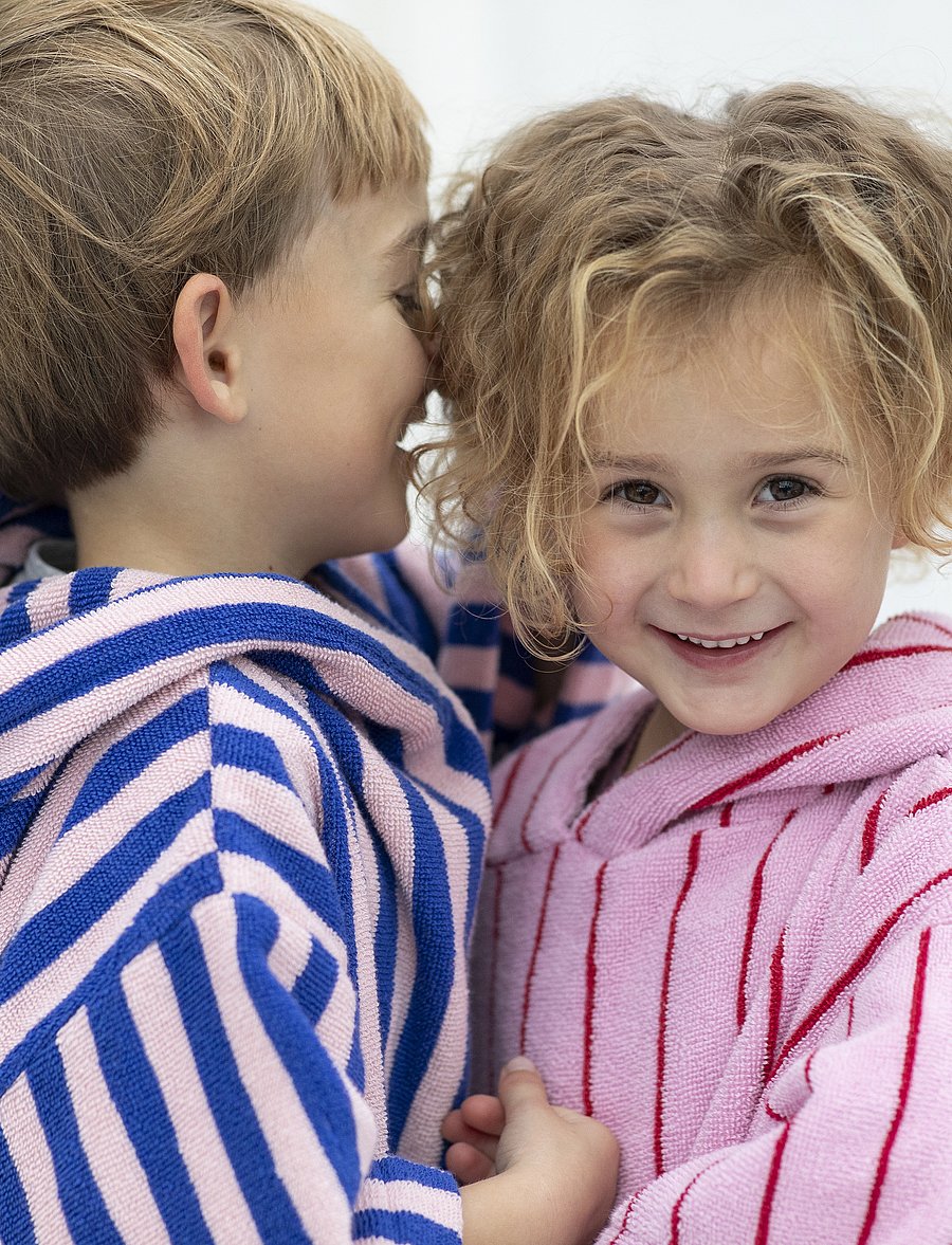 Bongusta - Naram Kids Poncho - vannipontšod - dazzling blue & rose - 3