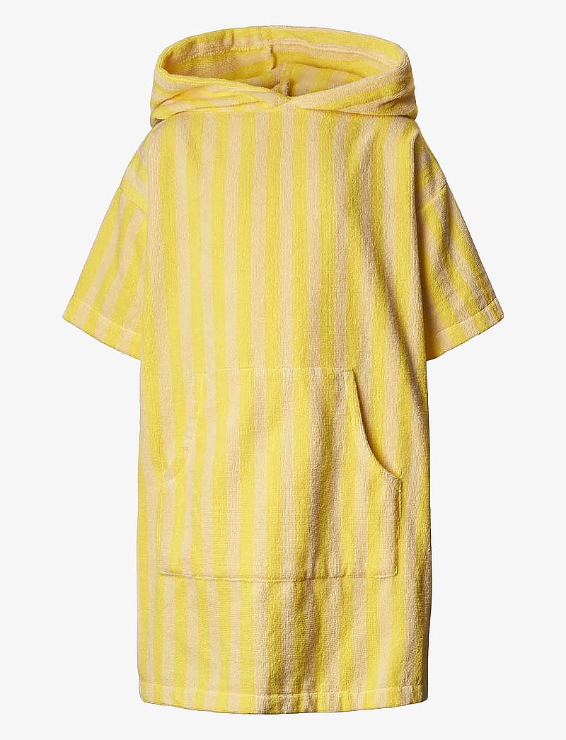 Bongusta - Naram Kids Poncho - ponczo kąpielowe - pristine & neon yellow - 1
