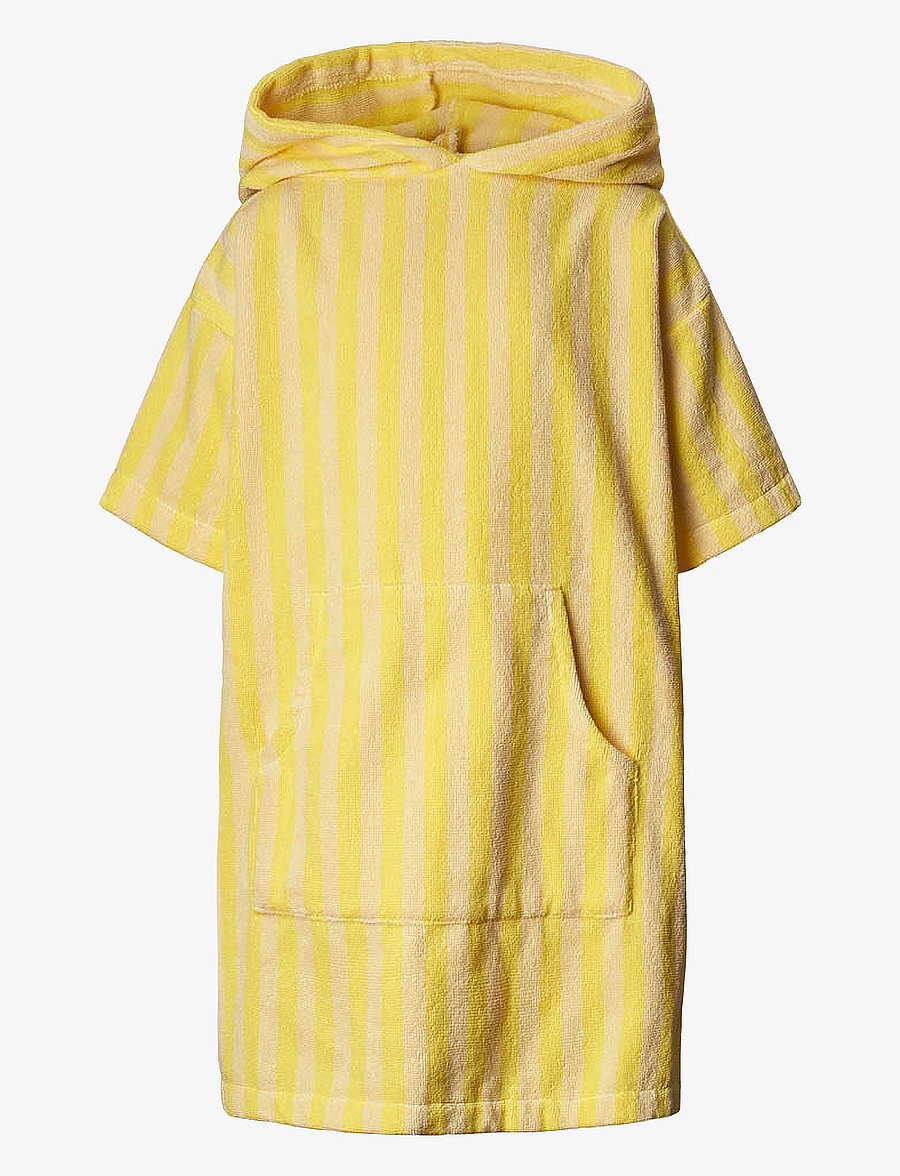 Bongusta - Naram Kids Poncho - bade-poncho - pristine & neon yellow - 1