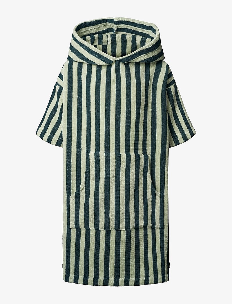 Bongusta - Naram Kids Poncho - kylpyponchot - sea foam & deep teal - 0