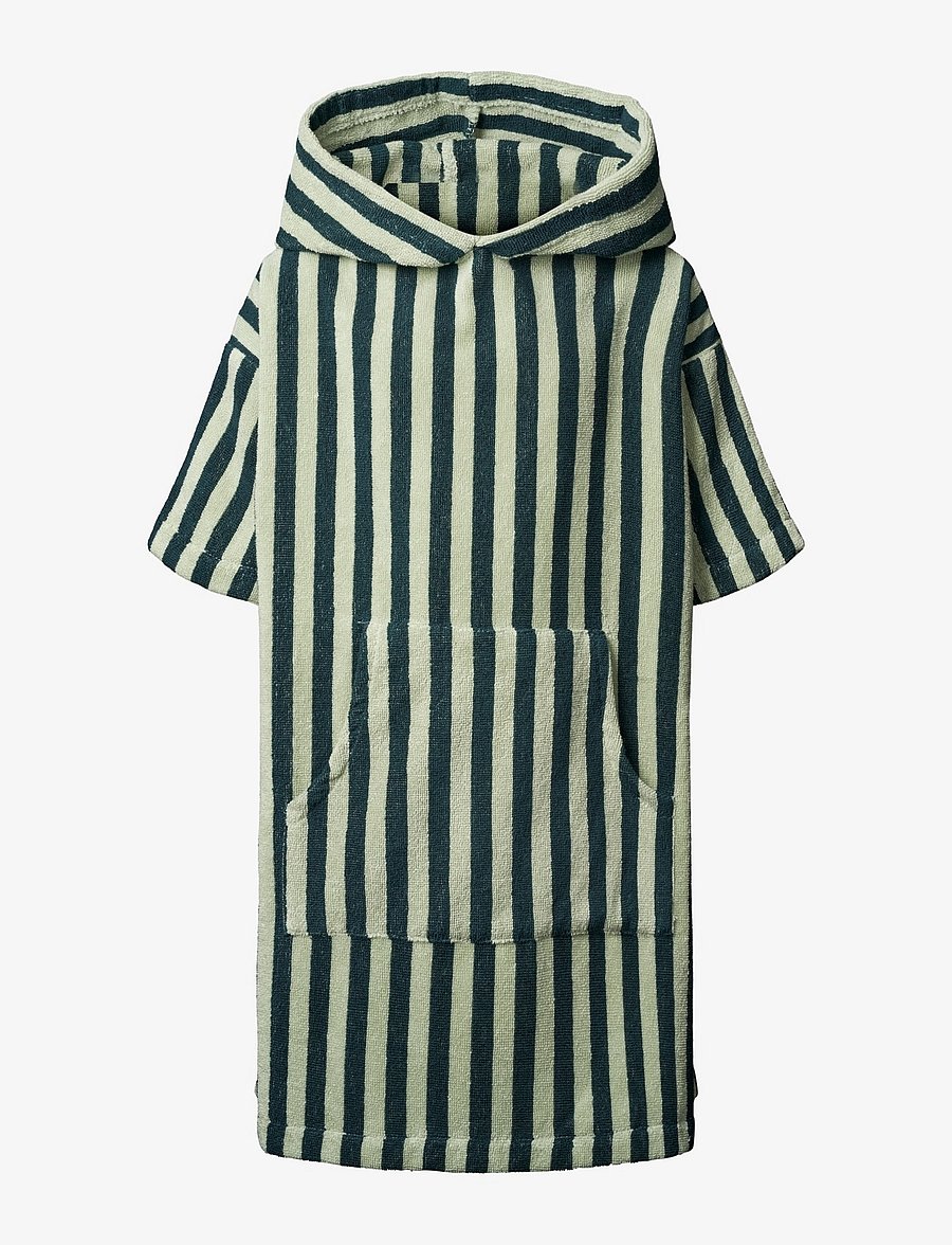Bongusta - Naram Kids Poncho - bade-poncho - sea foam & deep teal - 0