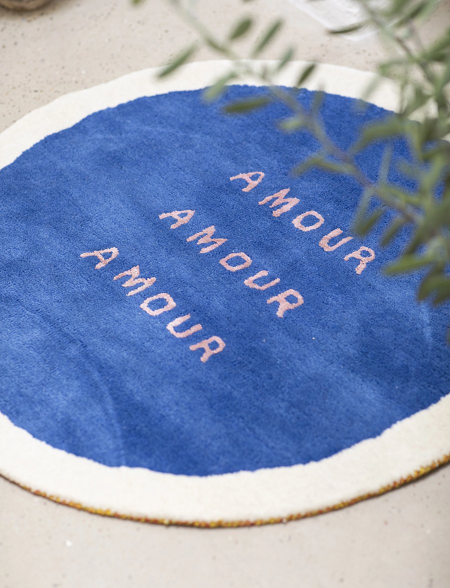 Bongusta - Amour Rug - runde teppiche - blue - 2