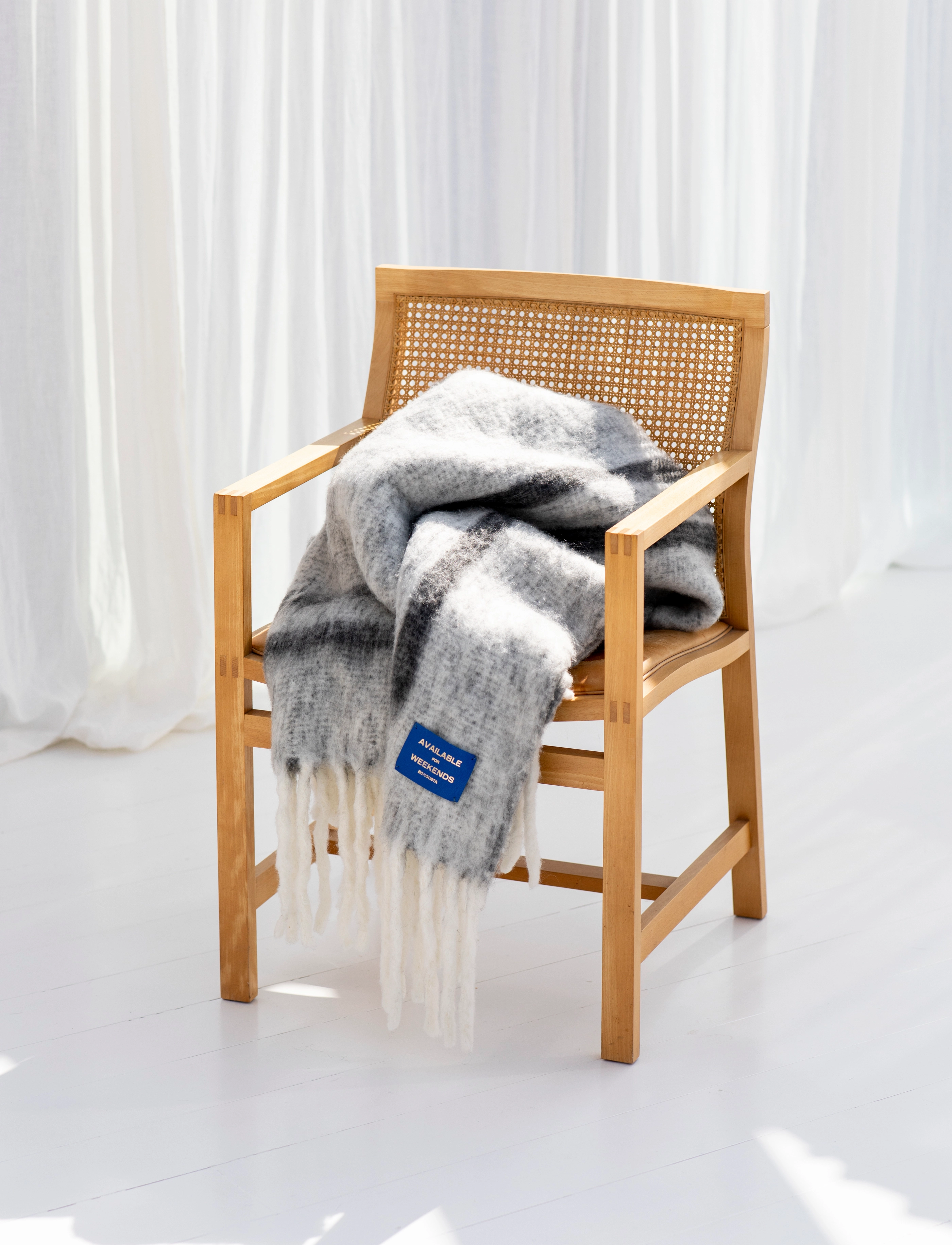 Bongusta Weekend Plaid, 130X170 cm, Cushions & Blankets, Grau - Blankets Throws, Homeware