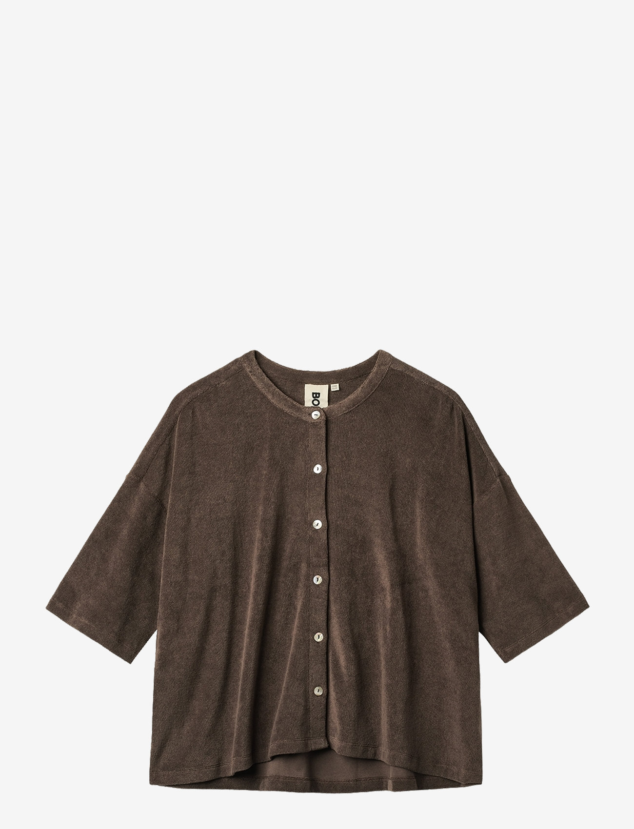Bongusta - Naram Oversized Shirt - overshirts - coffee - 1
