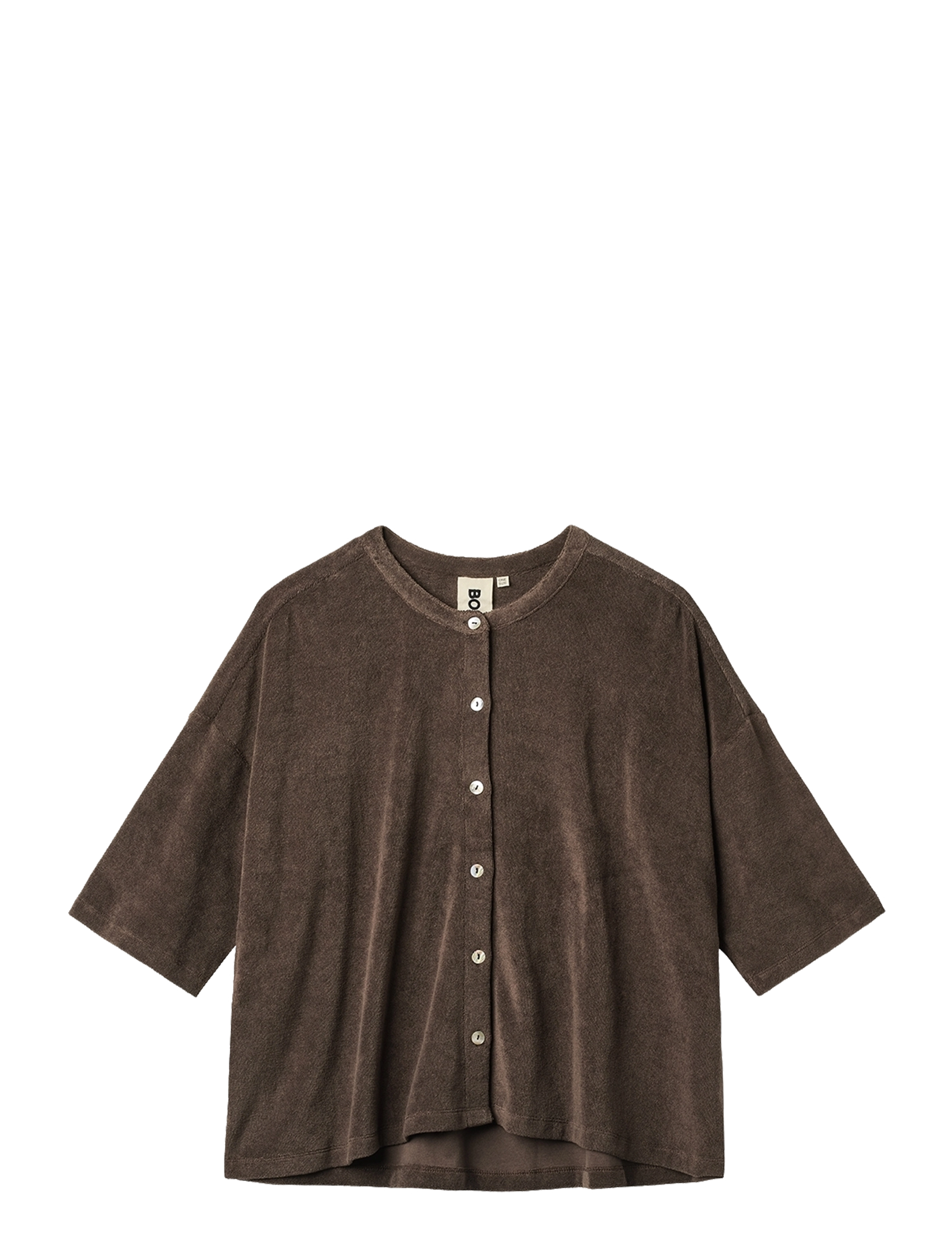 Bongusta Naram Oversized Shirt - Clothing - COFFEE / brown