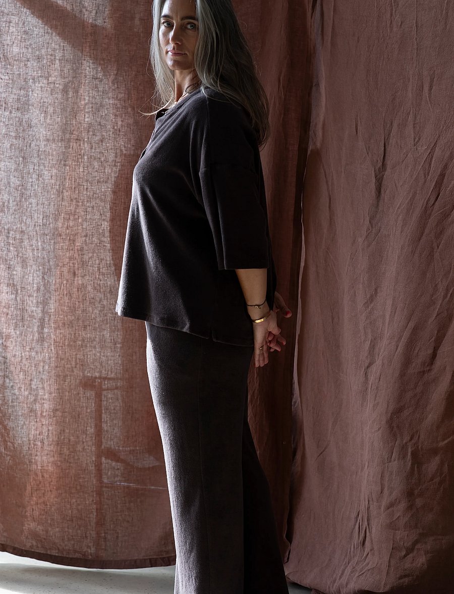 Bongusta - Naram Oversized Shirt - overshirts - coffee - 0