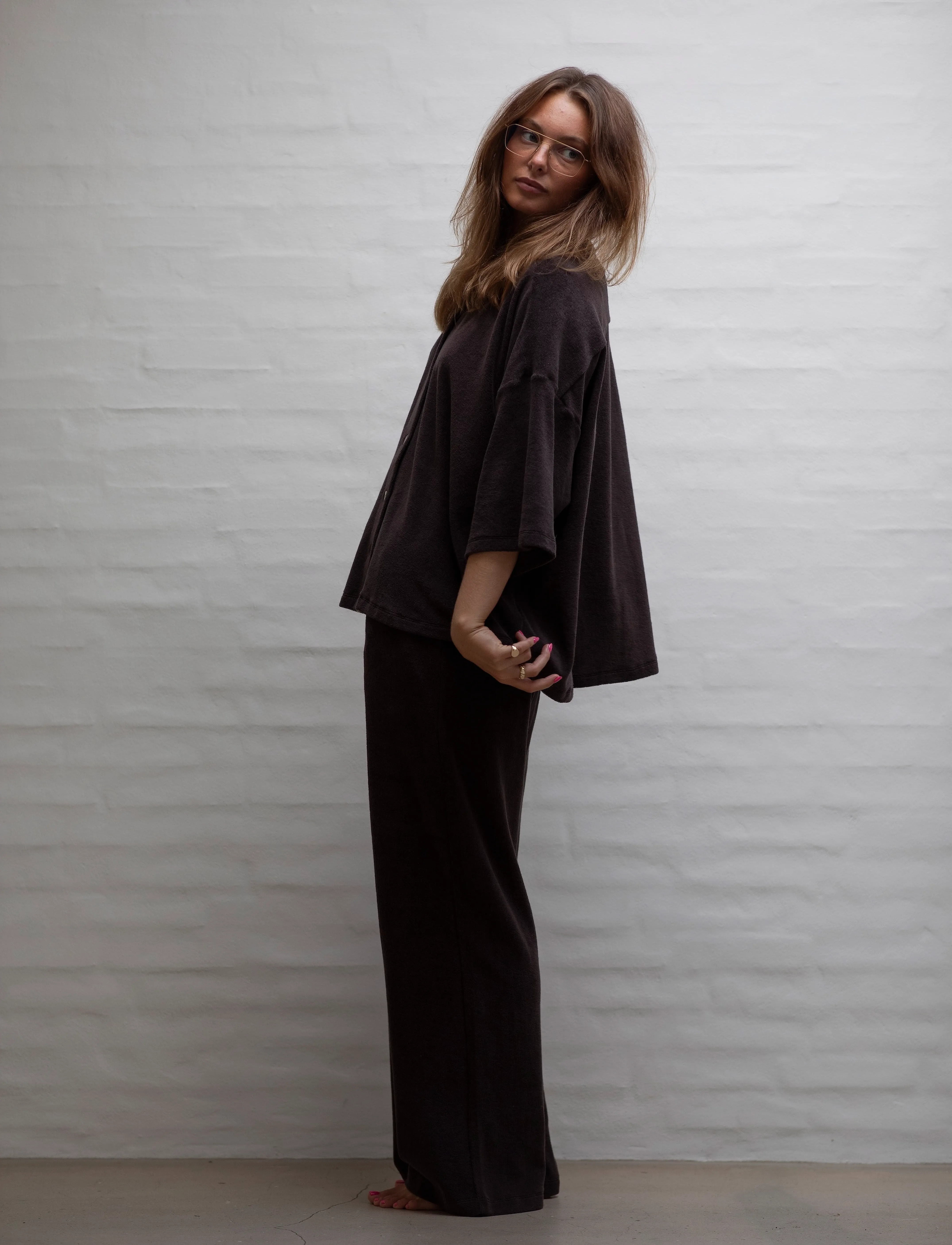 Bongusta - Naram Oversized Shirt - overshirts - coffee - 2