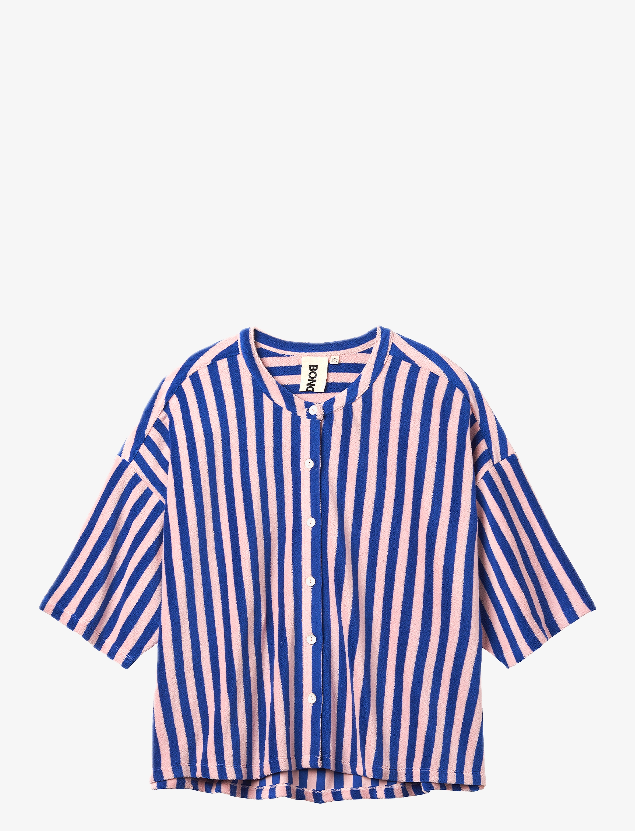 Bongusta - Naram Oversized Shirt - overshirts - dazzling blue & rose - 1