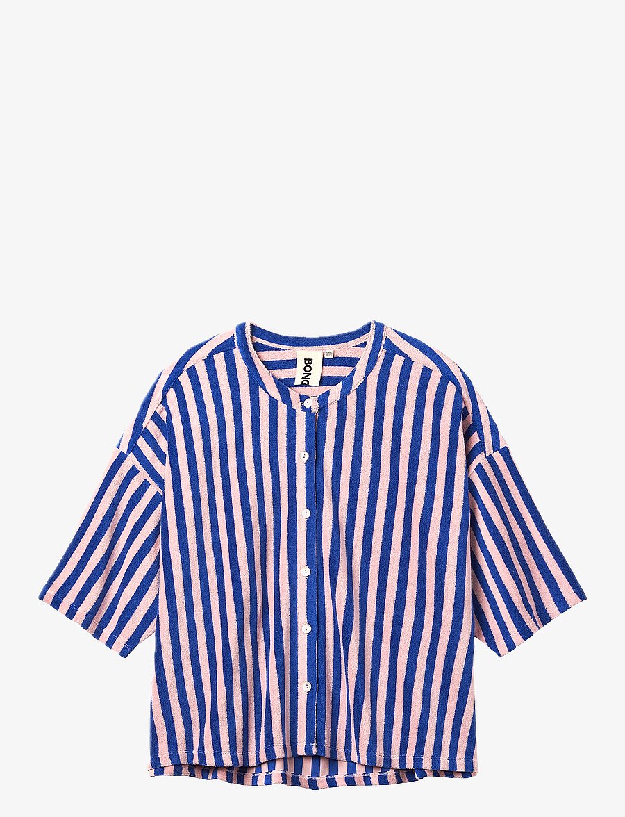 Bongusta - Naram Oversized Shirt - overshirts - dazzling blue & rose - 1