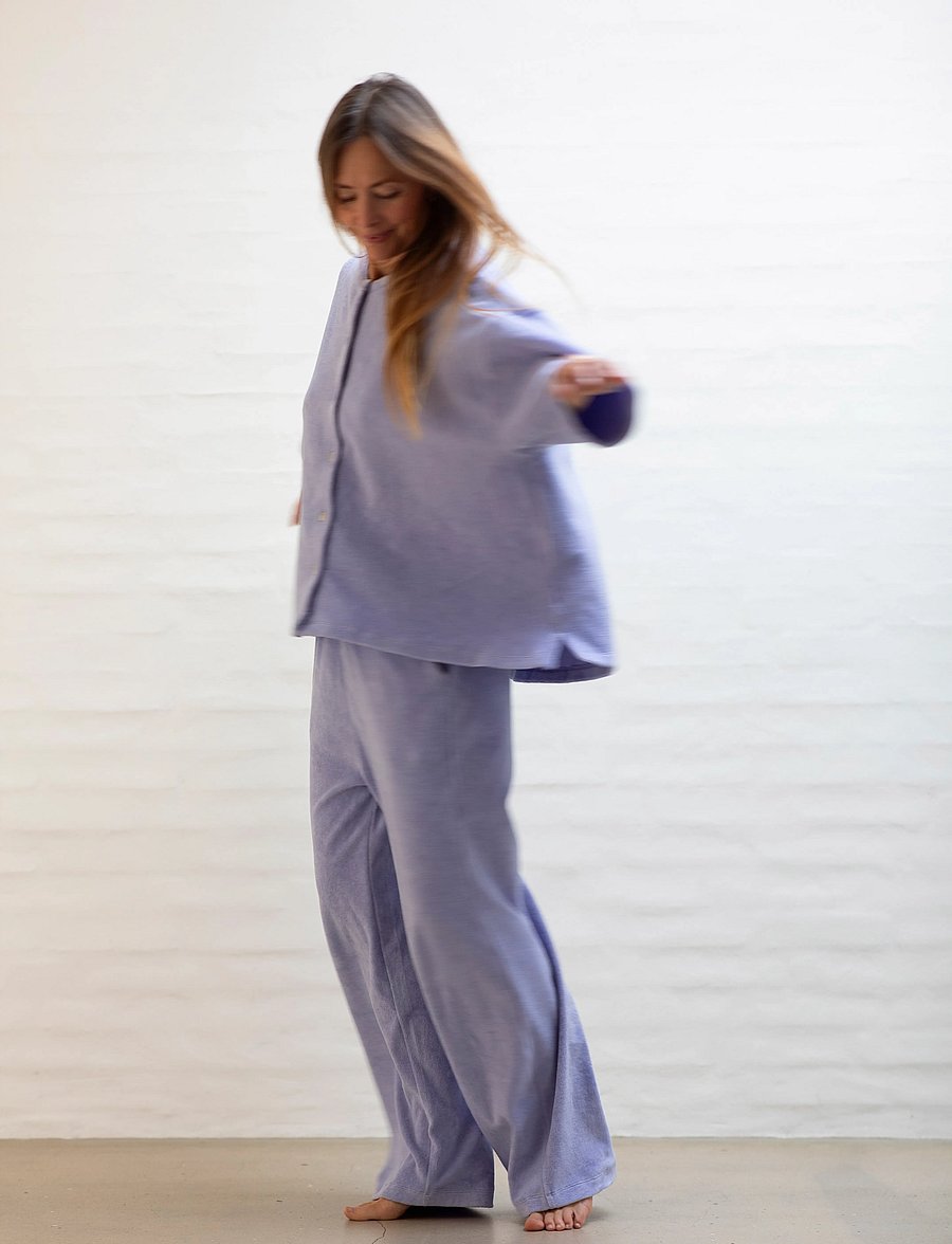 Bongusta - Naram Oversized Shirt - overshirts - lavender blue - 0