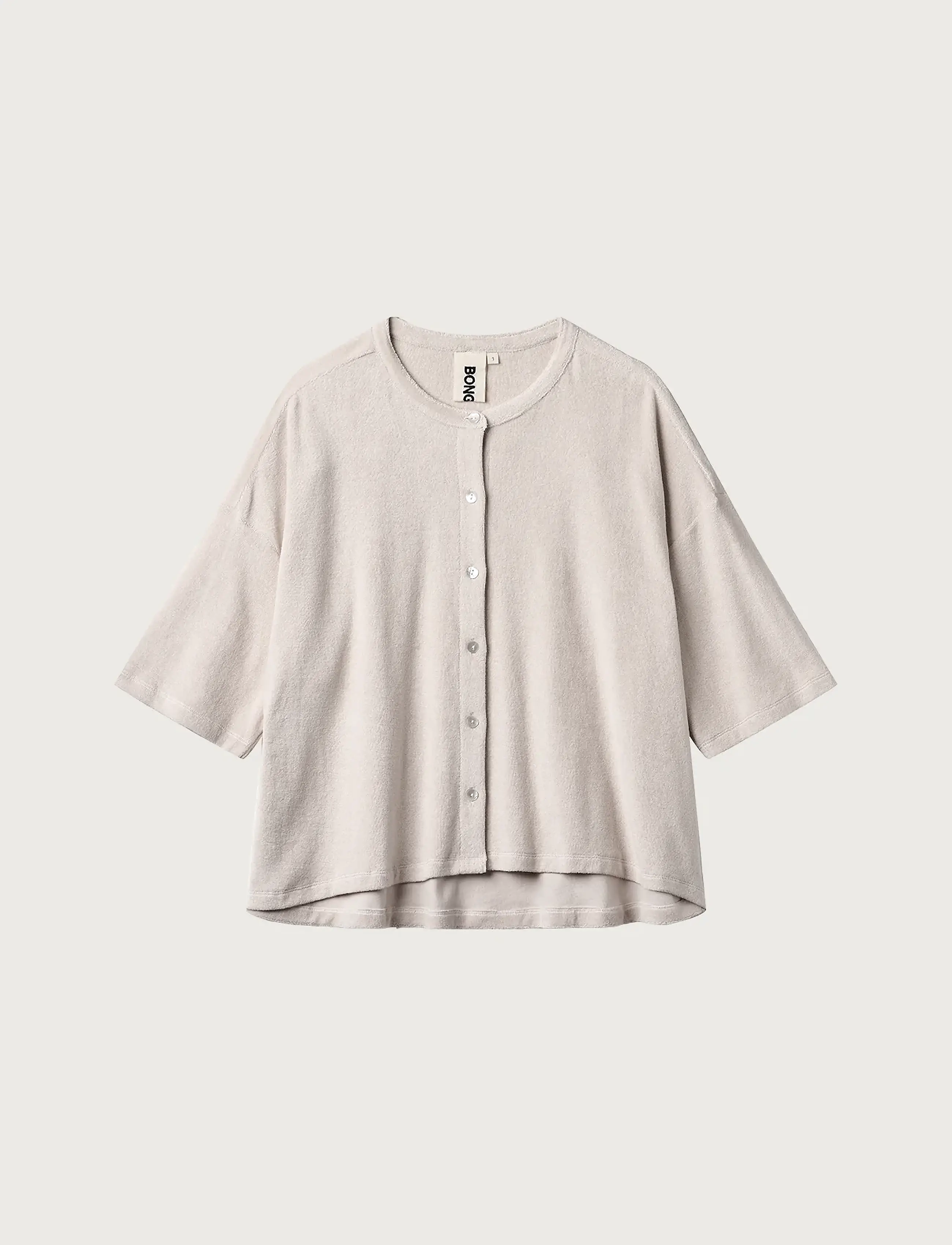 Bongusta Naram Oversized Shirt - Clothing - MOONBEAM / beige