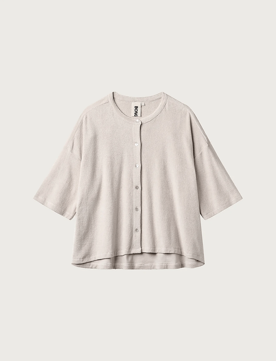 Bongusta - Naram Oversized Shirt - overshirts - moonbeam - 1