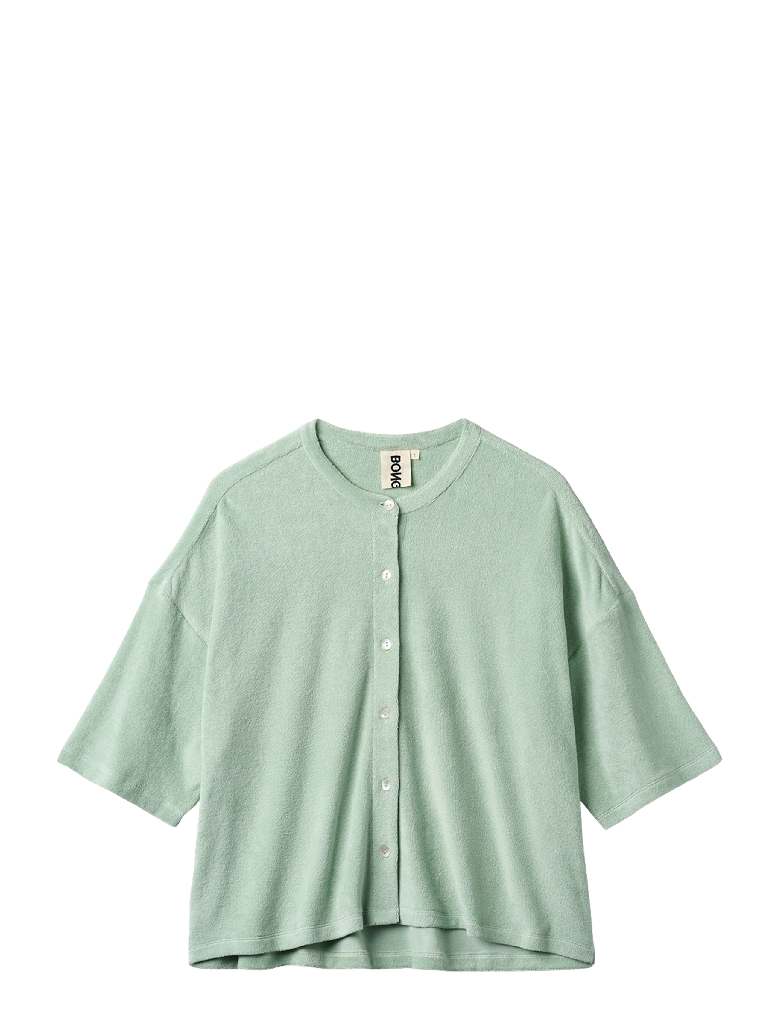 Bongusta Naram Oversized Shirt - Kläder - SILVER SAGE / green