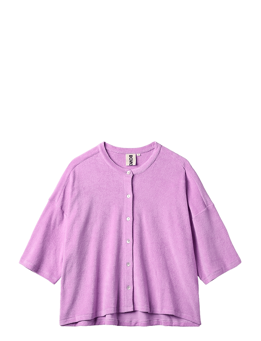 Bongusta - Naram Oversized Shirt - overshirts - soft fuchsia - 1