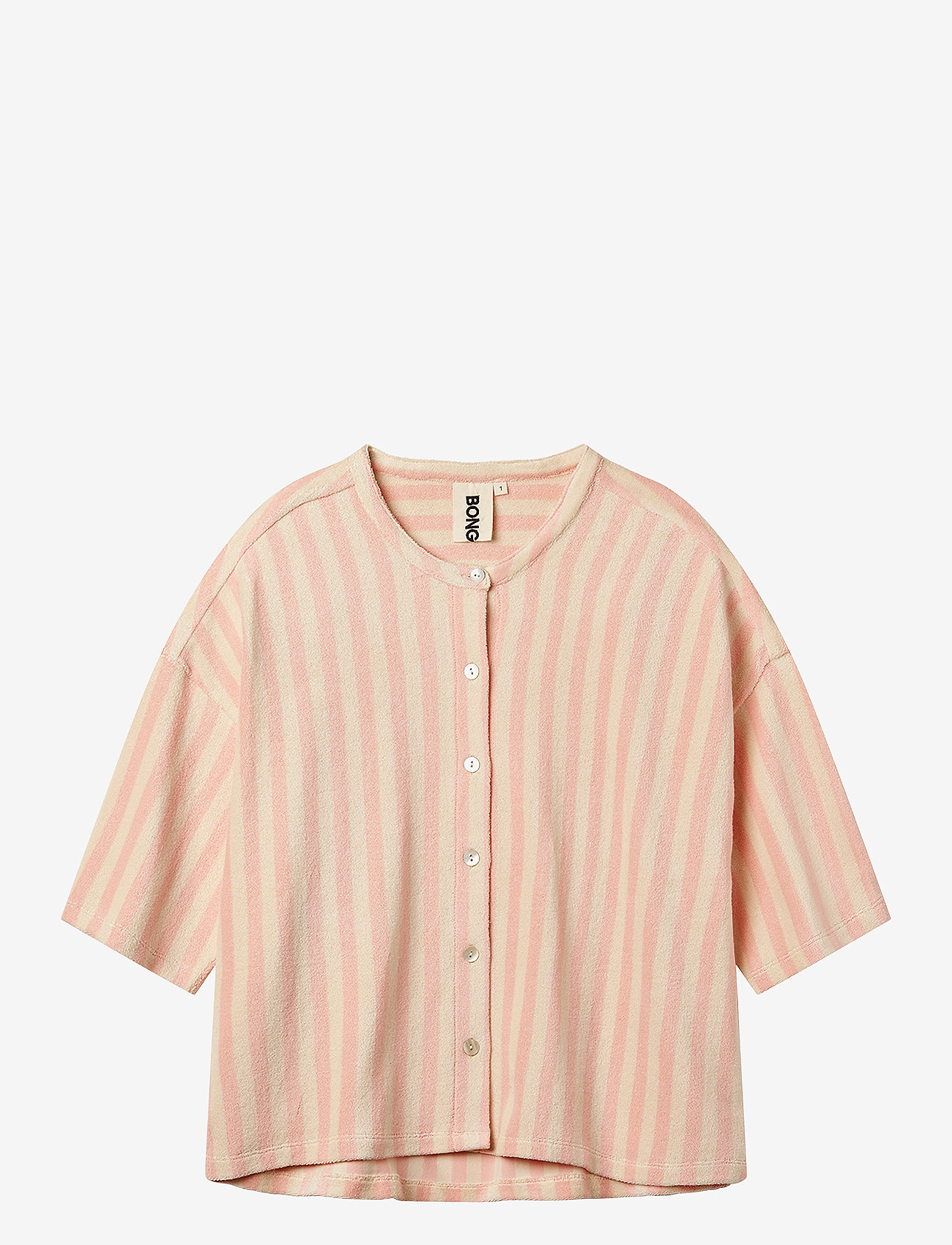 Bongusta - Naram Oversized Shirt - overshirts - tropical & creme - 1