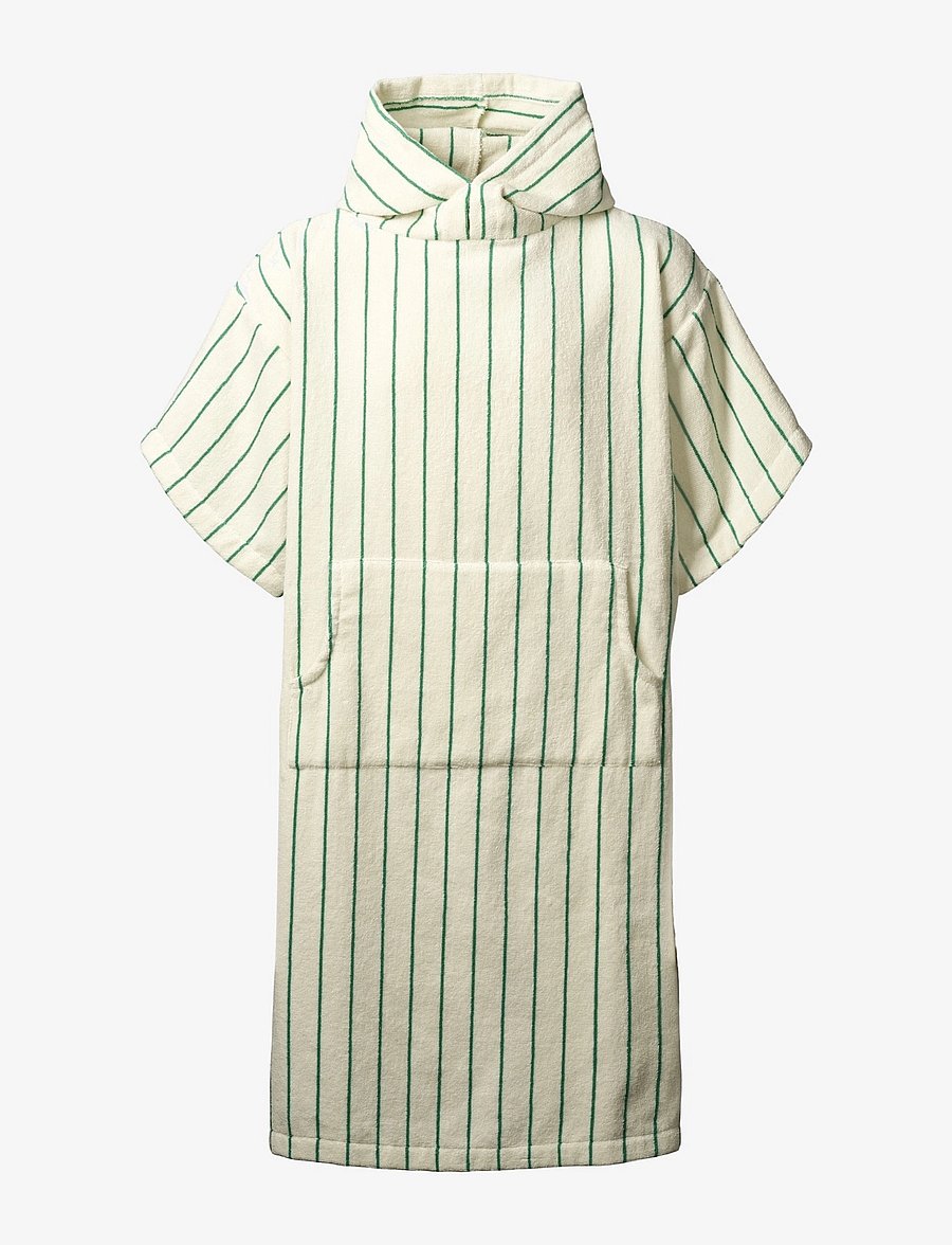 Bongusta - Naram Poncho - pure white & grass - alltags-style - pure white & grass - 1