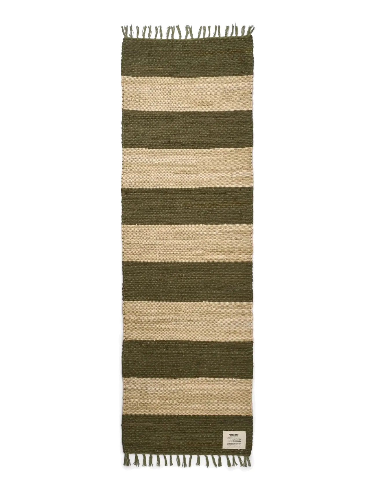 Bongusta Chindi Rug 60 x 200 cm - Mattor - ARMY & BEIGE / multi