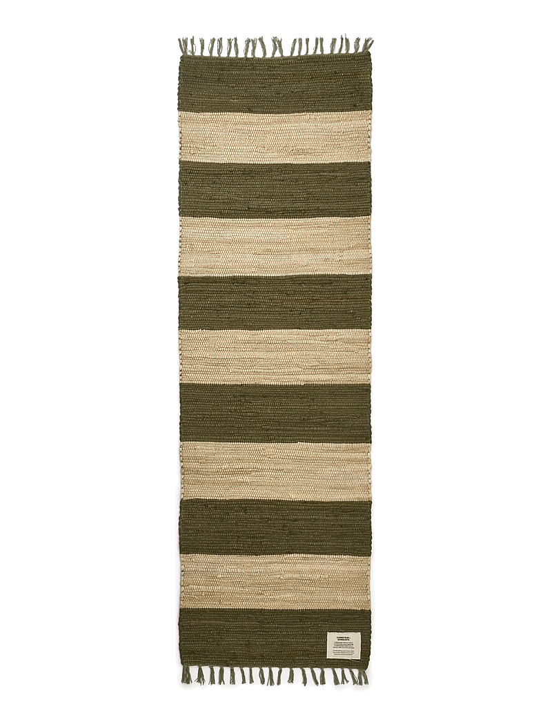 Bongusta - Chindi Rug 60 x 200 cm - flurläufer - army & beige - 0