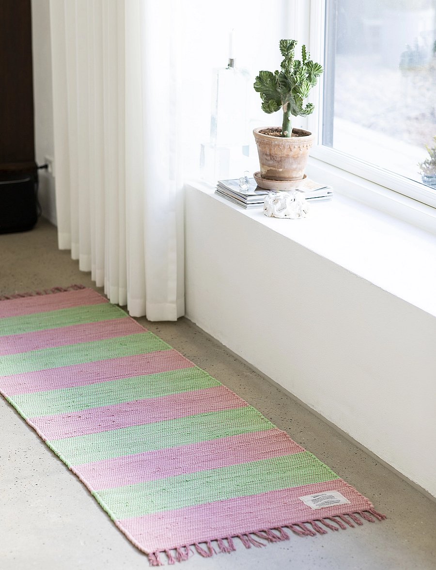 Bongusta - Chindi Rug 60 x 200 cm - ristkülikukujulised vaibad - bubblegum & bright green - 0