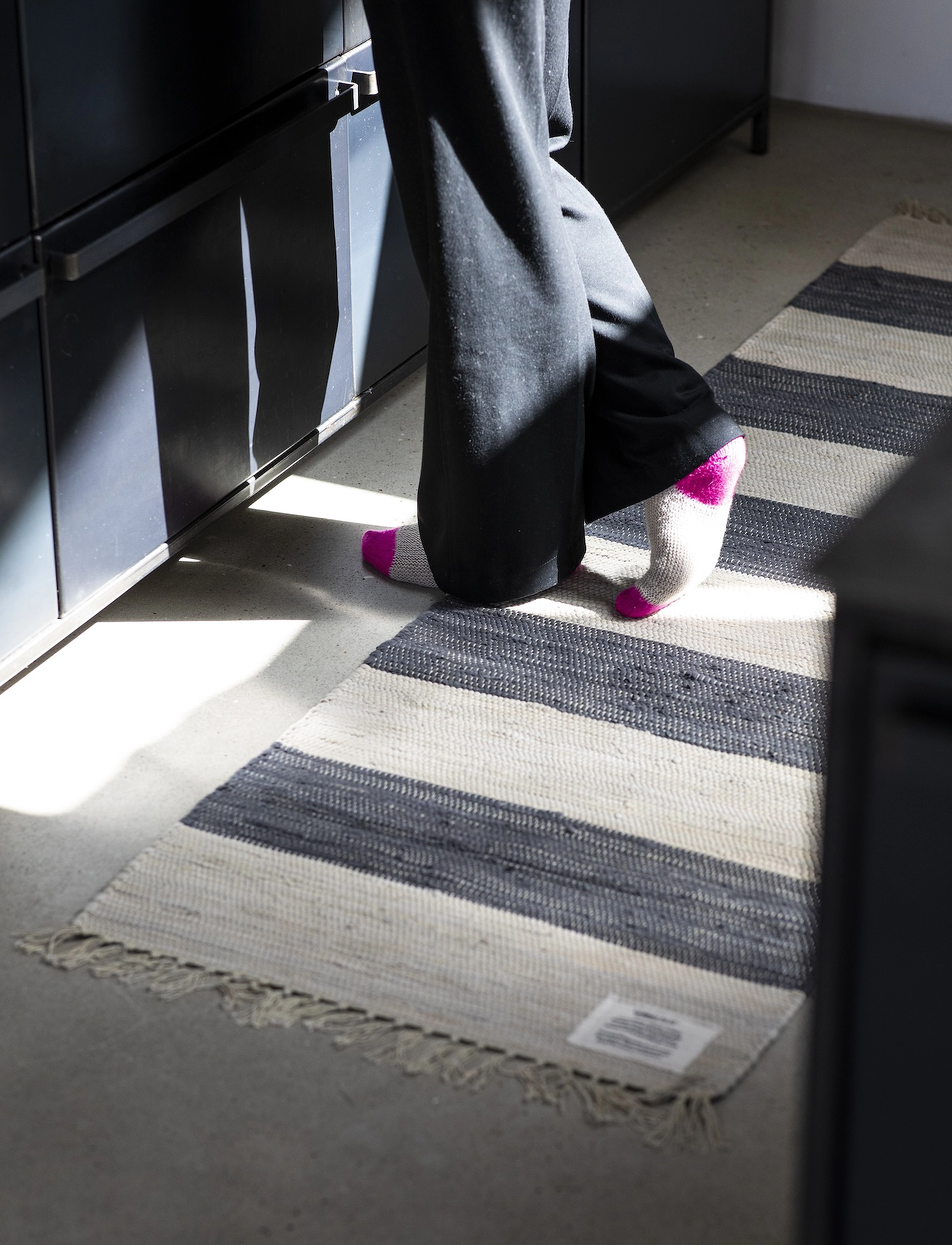 Bongusta Chindi Rug 60 X 200 cm, 60X200, Grey, Tæpper > Løbere Til Gangen, Unisex
