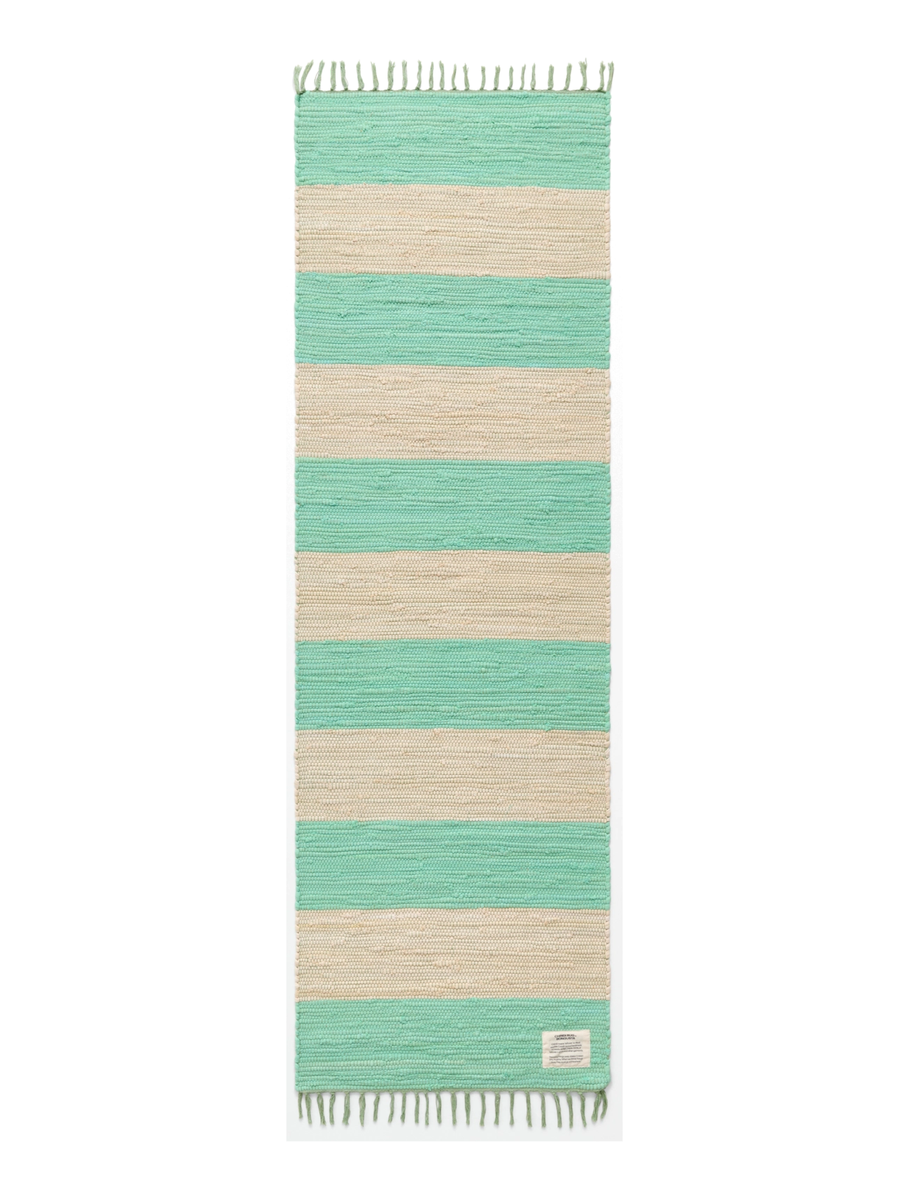Bongusta Chindi Rug 60 x 200 cm - Tekstilė - HONEY DEW & CREAM / green