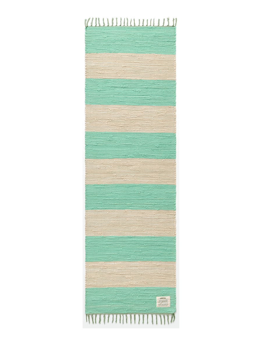 Bongusta - Chindi Rug 60 x 200 cm - baumwollteppiche & flickenteppich - honey dew & cream - 0