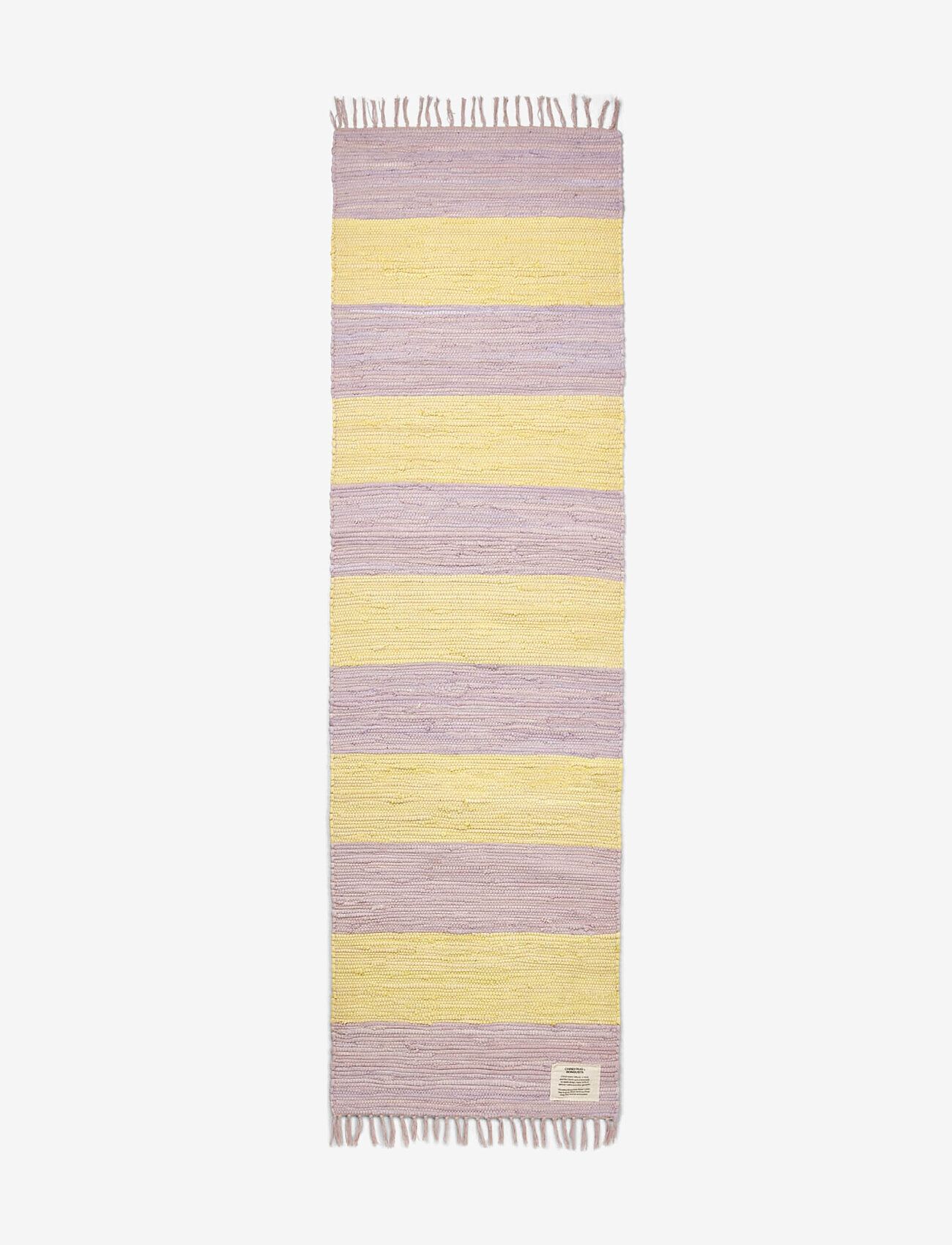 Bongusta - Chindi Rug 60 x 200 cm - rechteckig teppiche - lilac & neon yellow - 1
