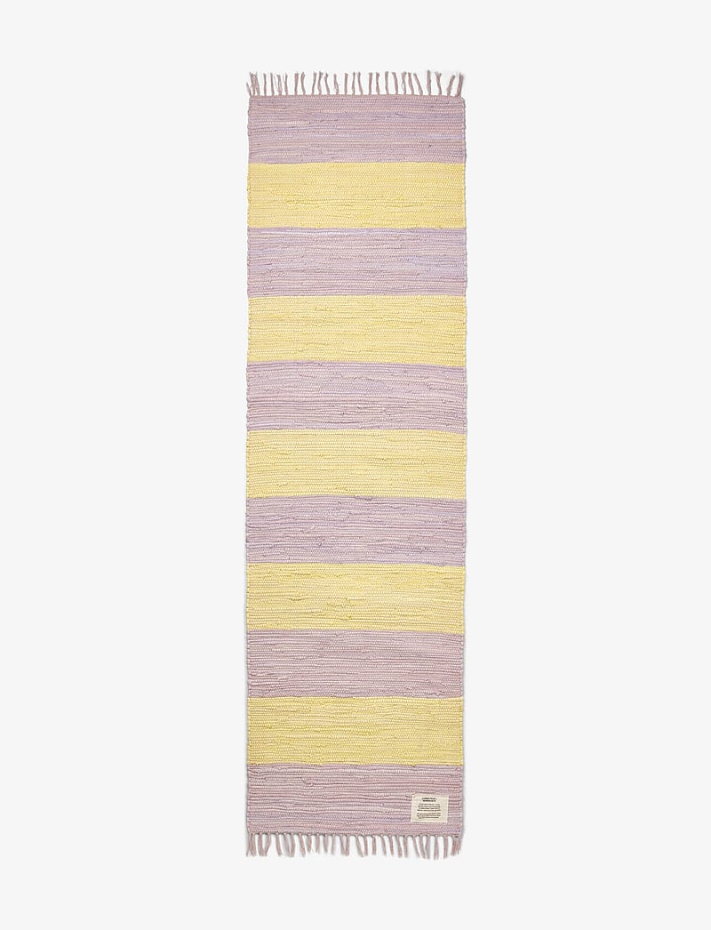 Bongusta - Chindi Rug 60 x 200 cm - rechteckig teppiche - lilac & neon yellow - 1