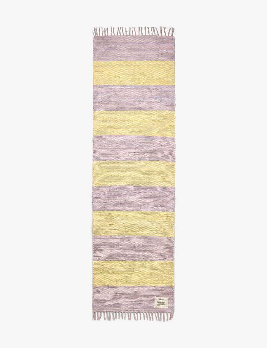 Bongusta - Chindi Rug 60 x 200 cm - ristkülikukujulised vaibad - lilac & neon yellow - 1