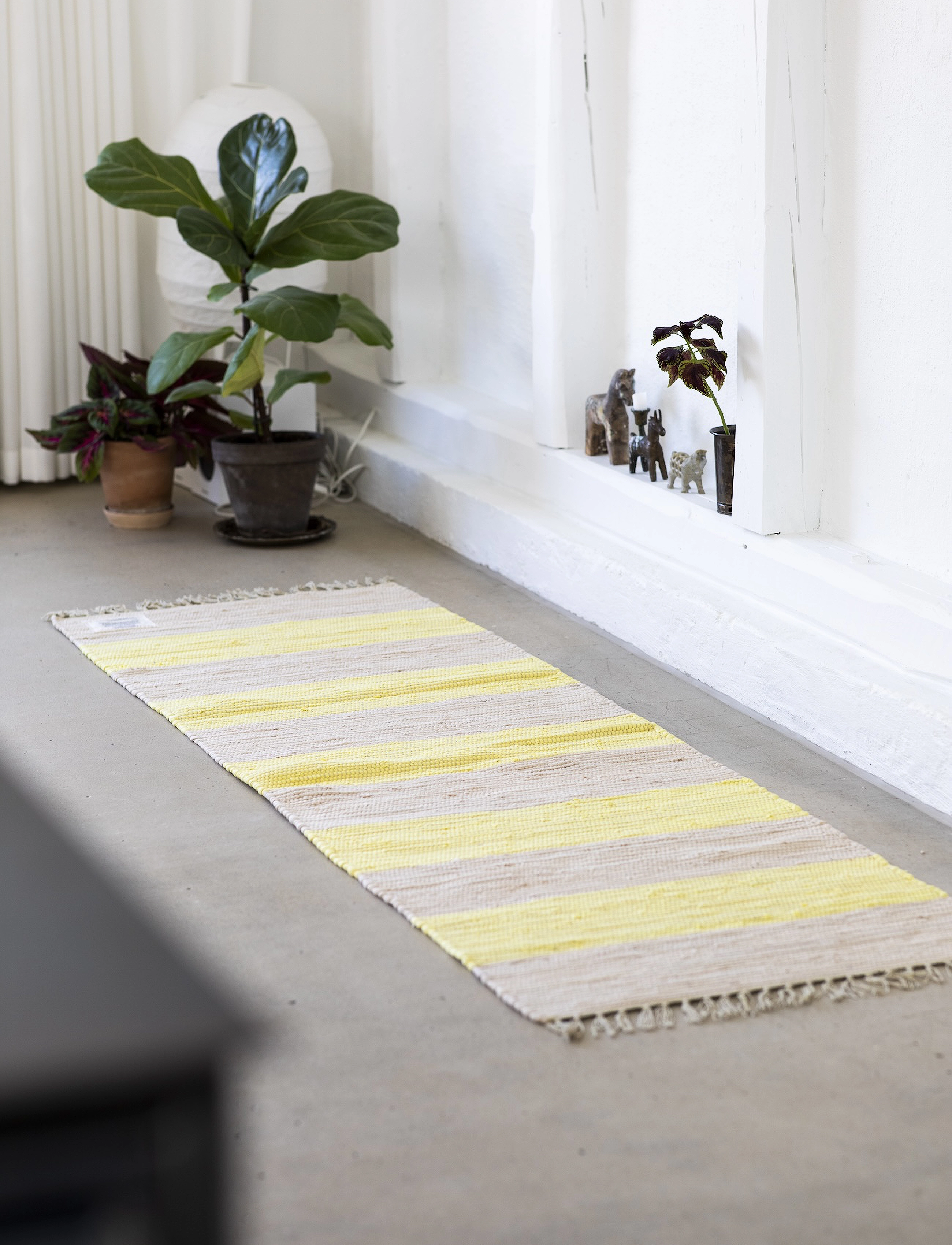 Bongusta Chindi Rug 60 X 200 cm, 60X200, Yellow, Tæpper > Løbere Til Gangen, Unisex
