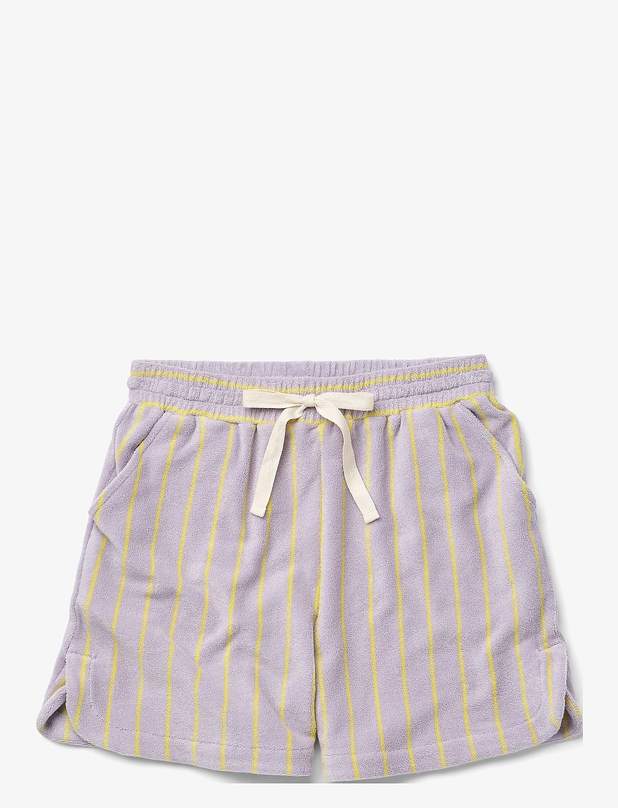 Bongusta - Naram Gym Shorts - freizeitshorts - lilac & neon yellow - 1