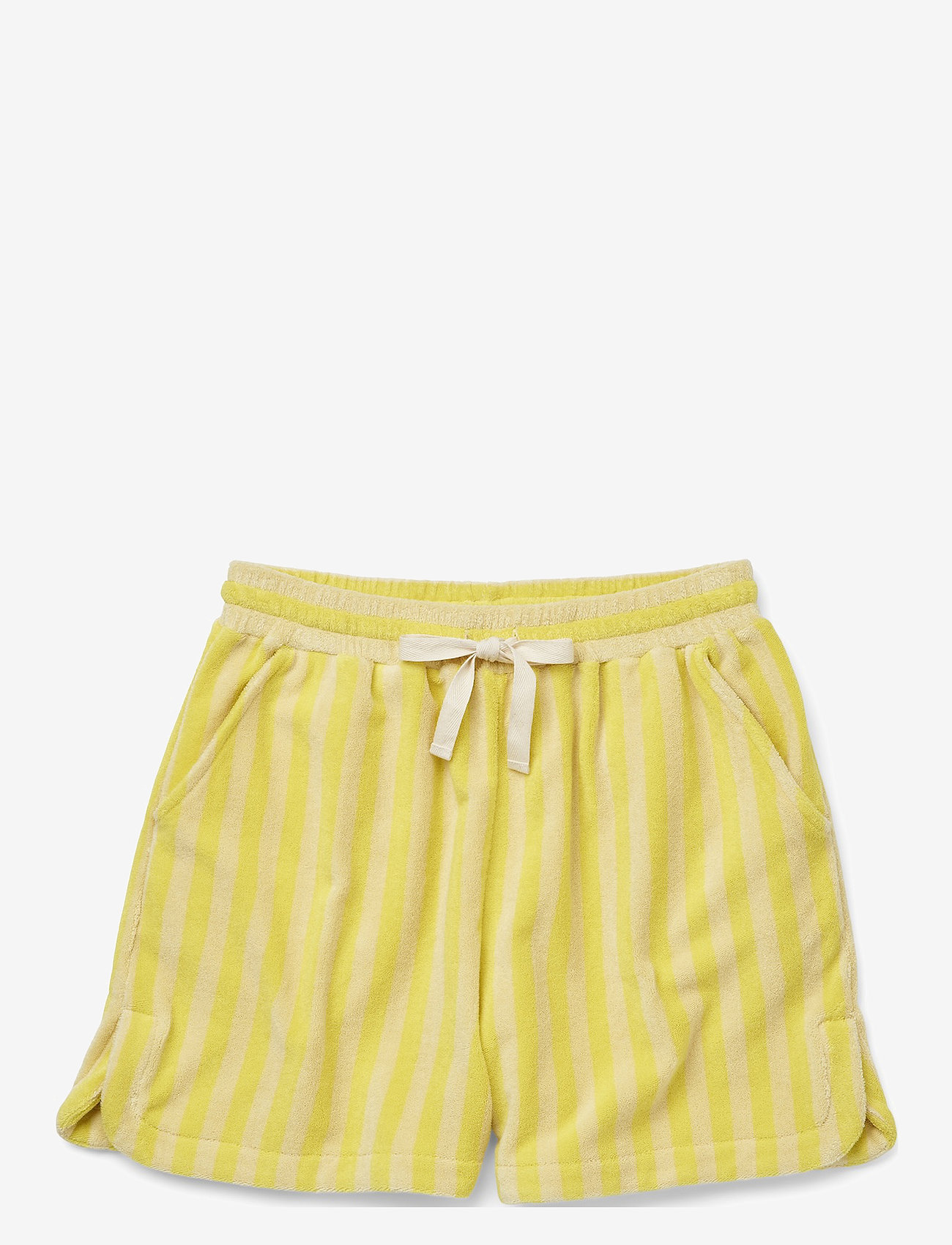 Bongusta - Naram Gym Shorts - casual shorts - pristine & neon yellow - 1