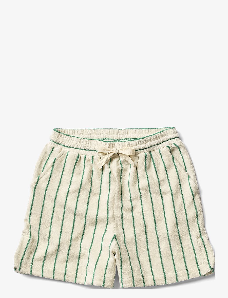 Bongusta - Naram Gym Shorts - freizeitshorts - pure white & grass - 0