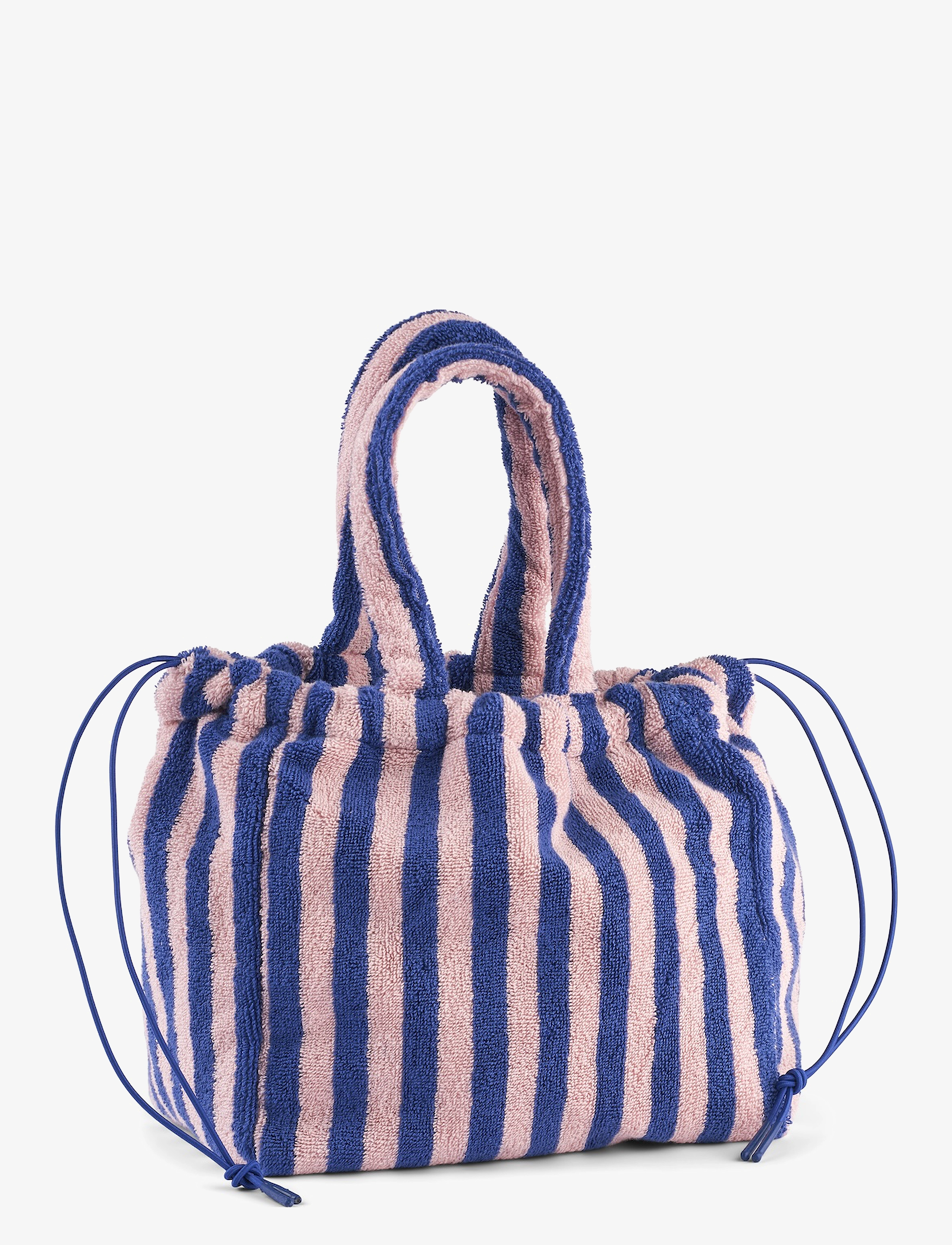 Bongusta Naram Handbag Small, Kvinder, Frotté Håndtaske, Blå, Str: 25X17X26CM