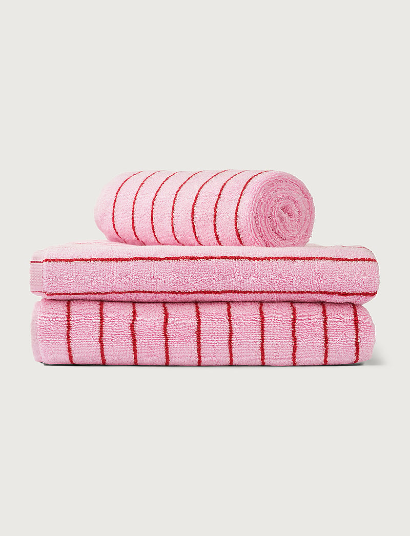 Bongusta - Naram Guest Towels - gästehandtücher - baby pink & ski patrol - 5