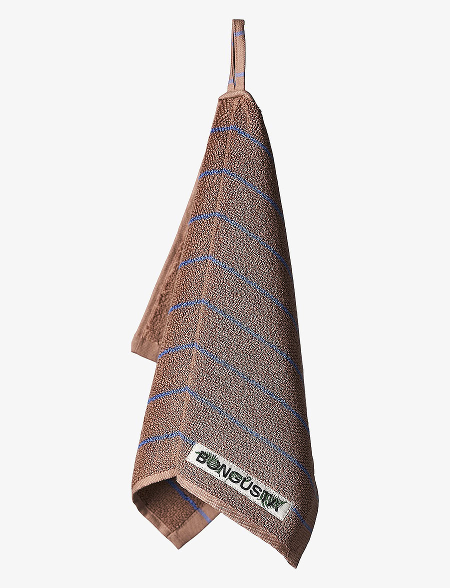 Bongusta - Naram Guest Towels - gästehandtücher - camel & ultramarine - 1