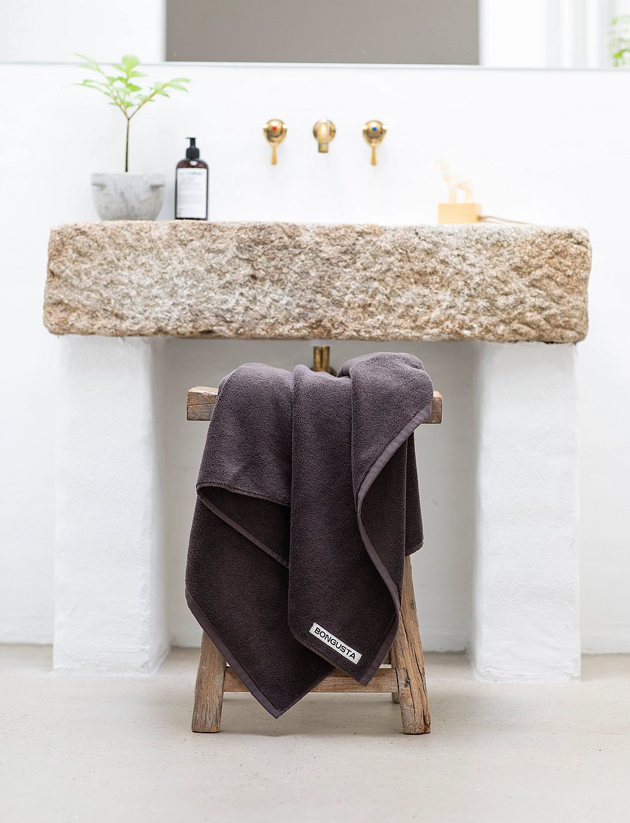 Bongusta - Naram Guest Towels - gästehandtücher - coffee - 0