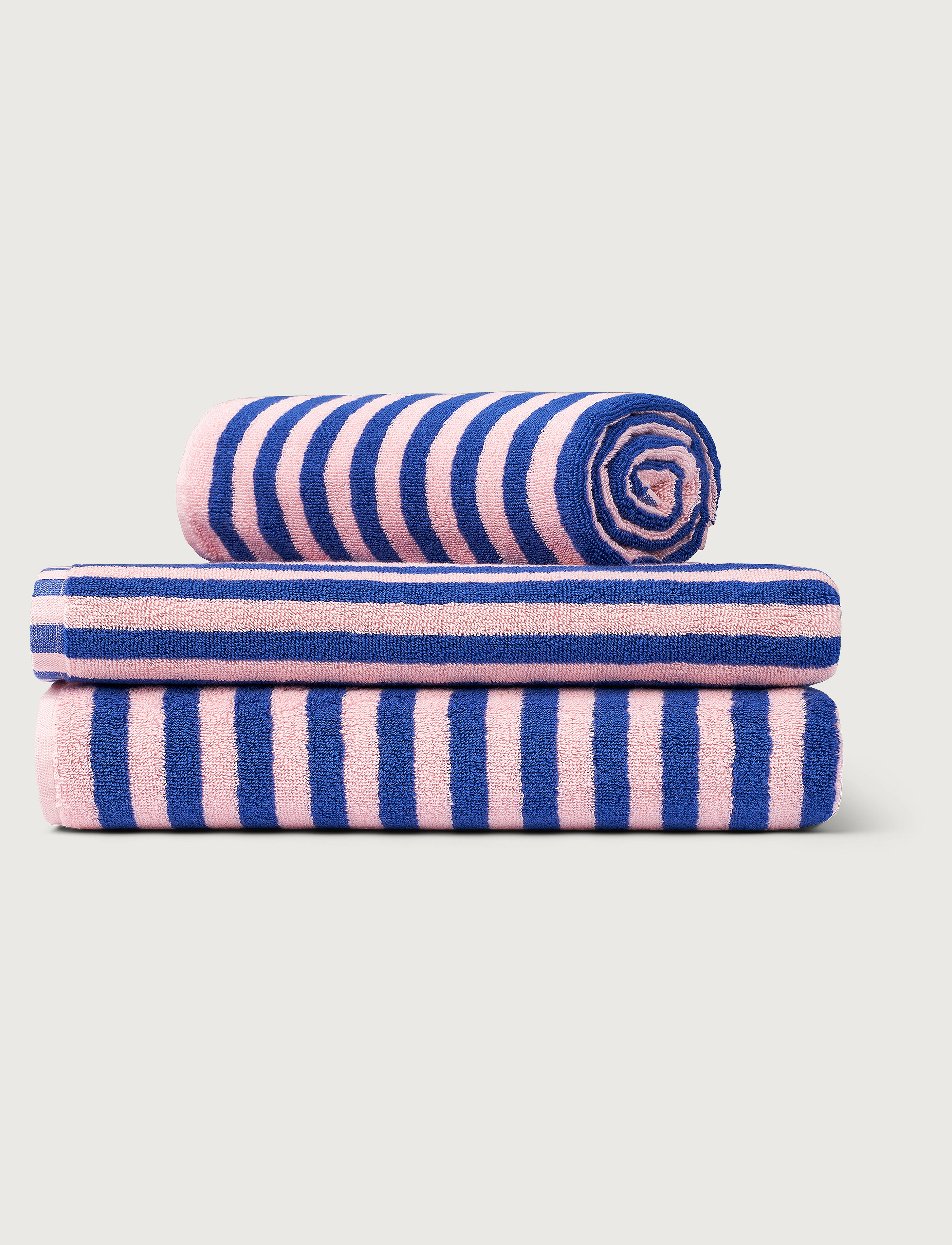 Bongusta - Naram Guest Towels - guest towels - dazzling blue & rose - 5