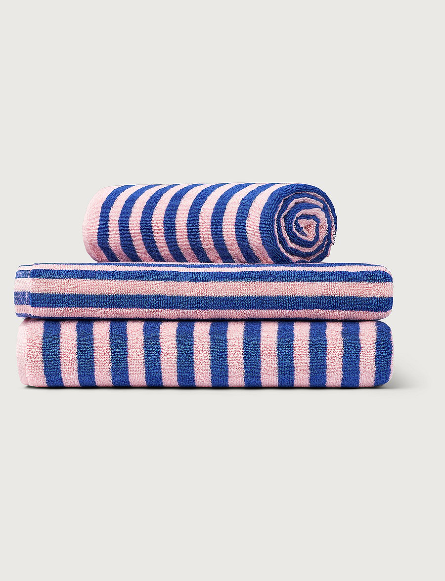 Bongusta - Naram Guest Towels - gästehandtücher - dazzling blue & rose - 5